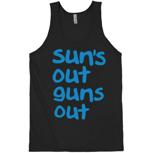 Sun’s Out Guns Out Tanktop 21 Street 22 Jump Movie Shirt suns TANK TOP BLACK
