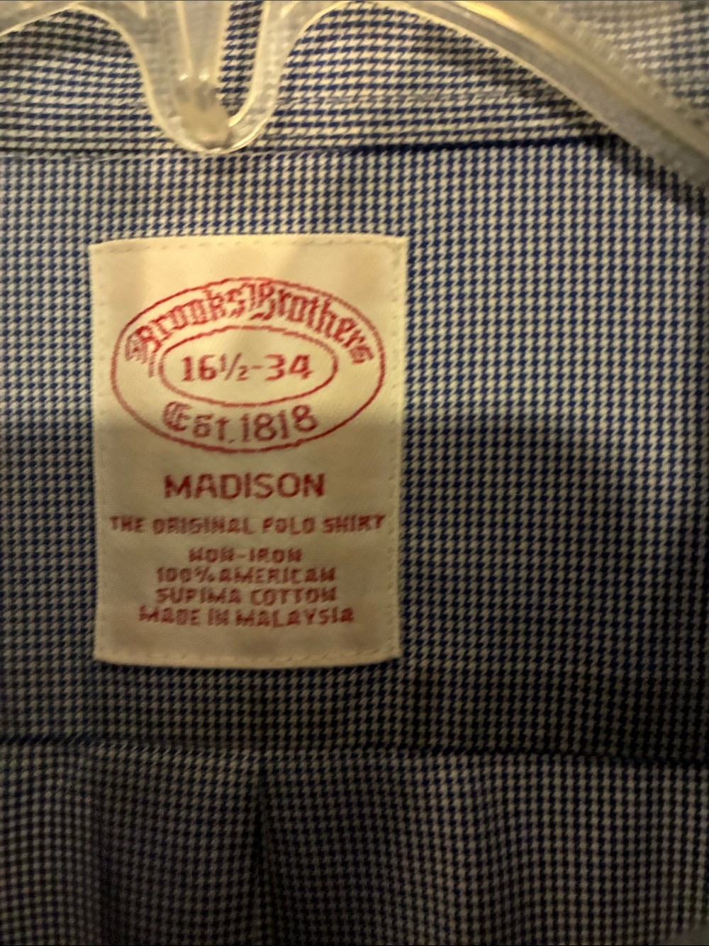 Brooks Brothers Men’s Button-Down Dress Shirt in Blue