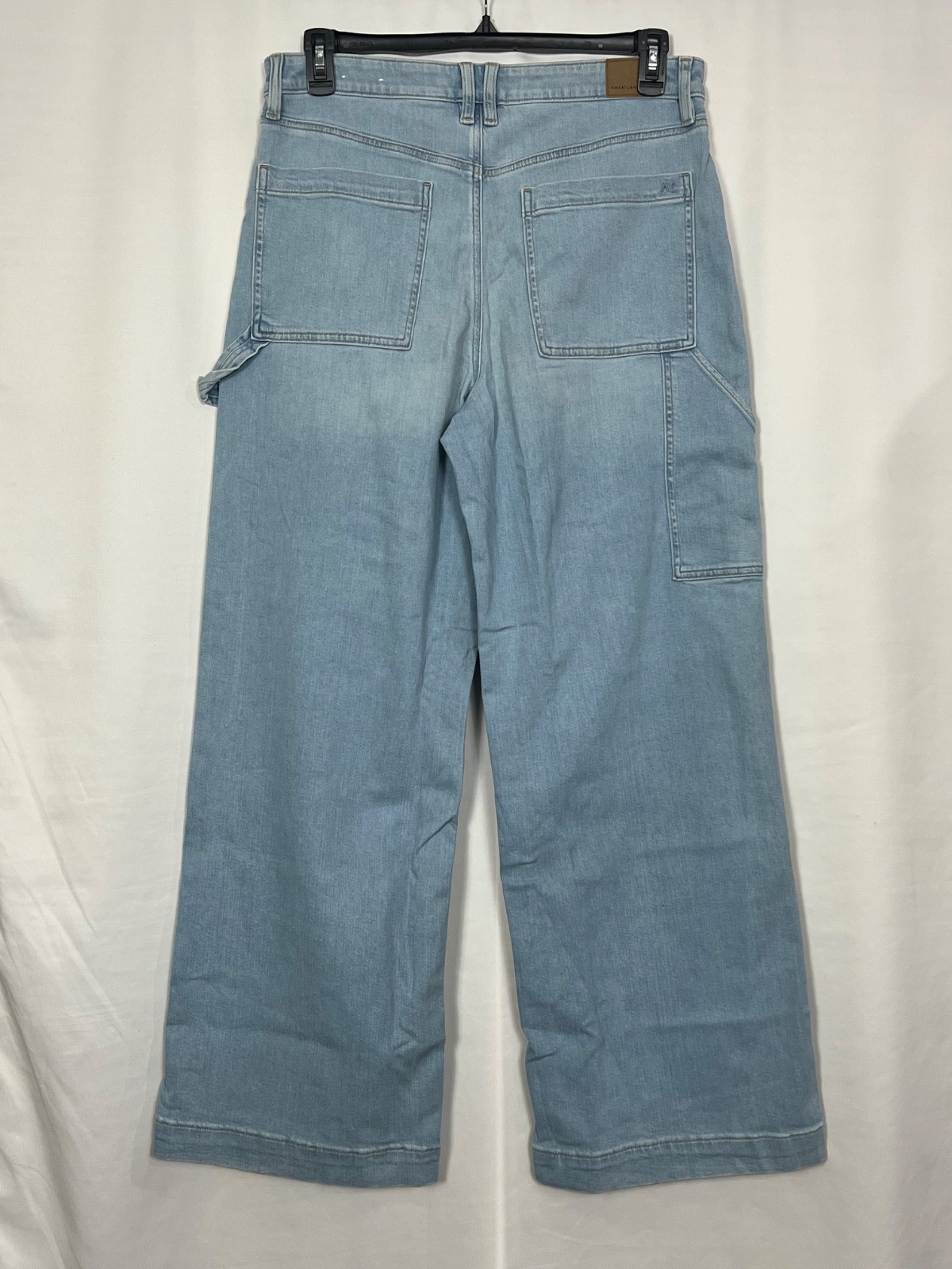 American Eagle Women’s Dreamy Drape Stretch Baggy Wide-Leg Jeans Size 12 Reg 31W