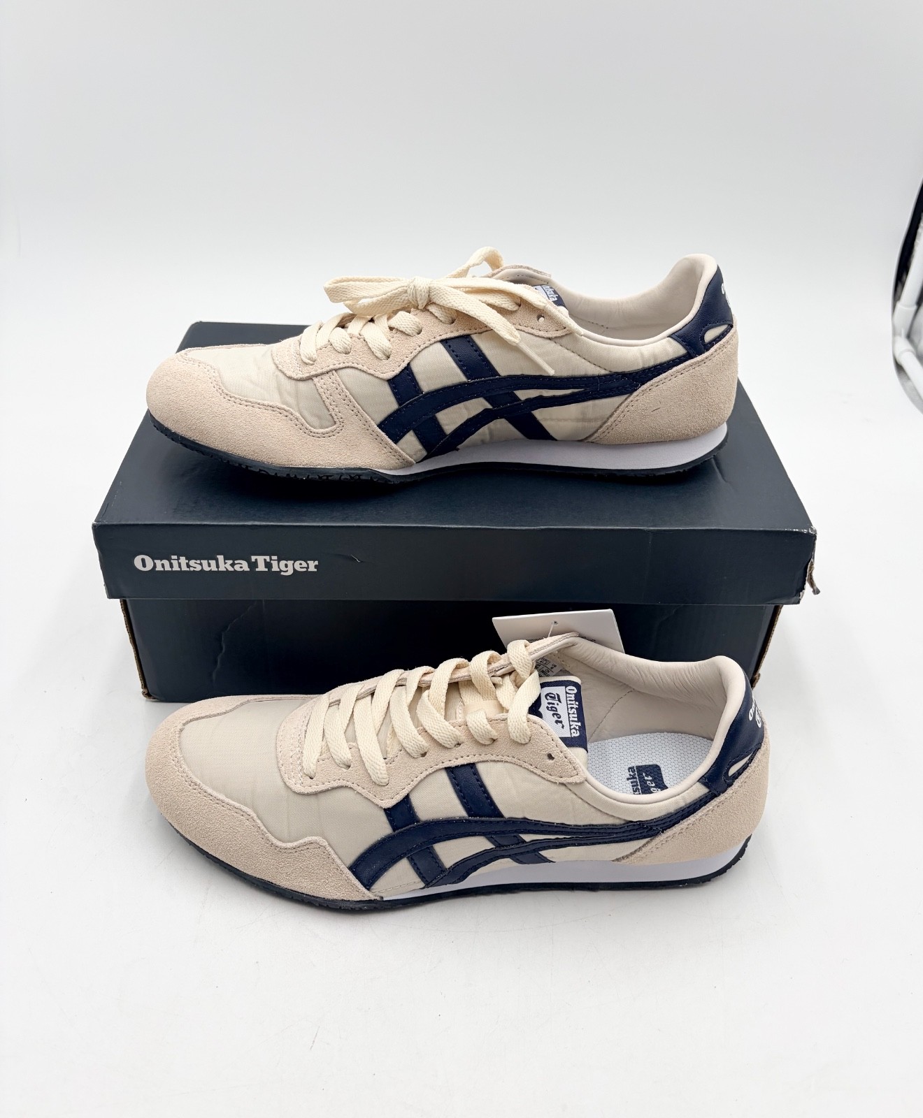 【NEW】Onitsuka Tiger SERRANO Birch/Peacoat Daily Sneaker (US 8) From US
