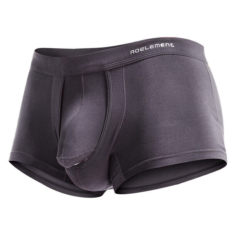Mens Underwear Separate Penis Ball Pouch Breathable Comfort Sport Boxer Shorts