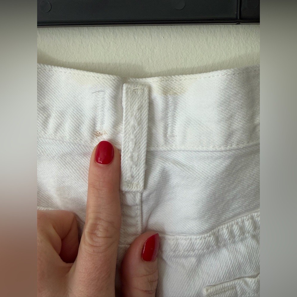 🤍 CITIZENS OF HUMANITY “Annabelle” Cutoff White Denim Shorts – Size 27 🤍