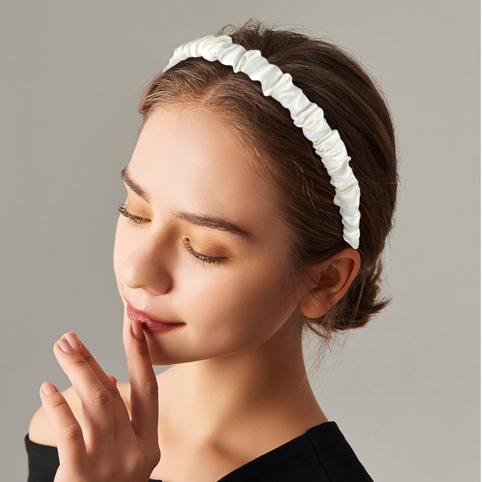 Hazms 7 Pcs Headbands for Women Non Slip Headband 7 Count (Pack of 1), Pink