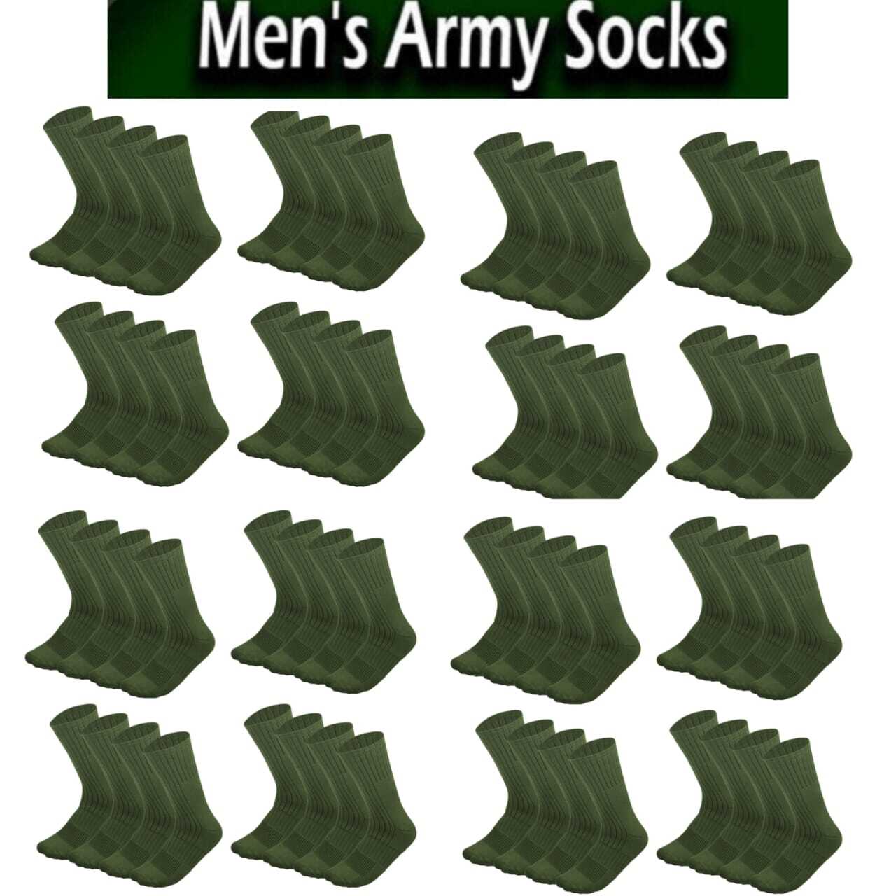 Wholesale Mens Green Army Military Socks Combat Trekking Hiking Size 10-13,13-15