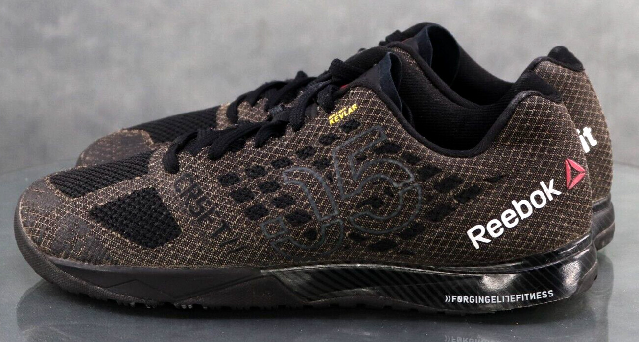 Reebok Crossfit Nano Kevlar Women’s Trainers Shoes Size 9.5 Black Brown