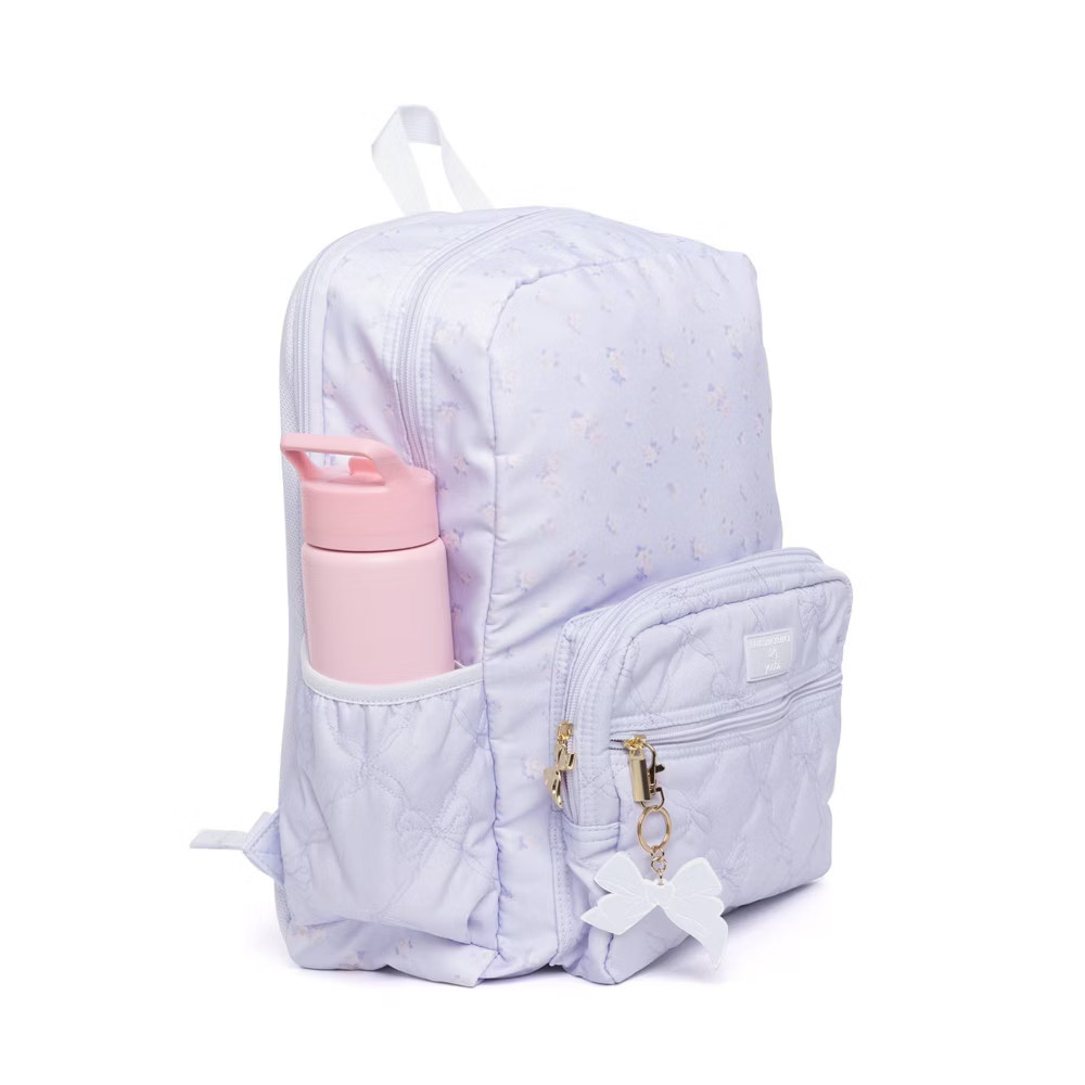 LoveShackFancy – Yoobi Everblooming Rosettes Ditsy Backpack Breezy Blue