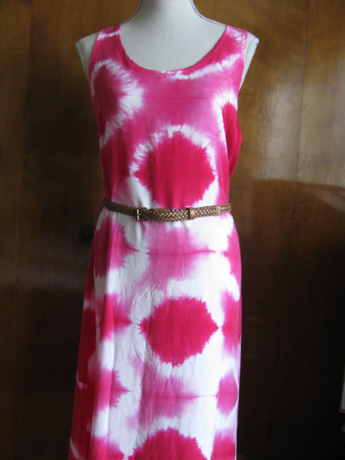 C&C California women’s pink white long dress size Medium