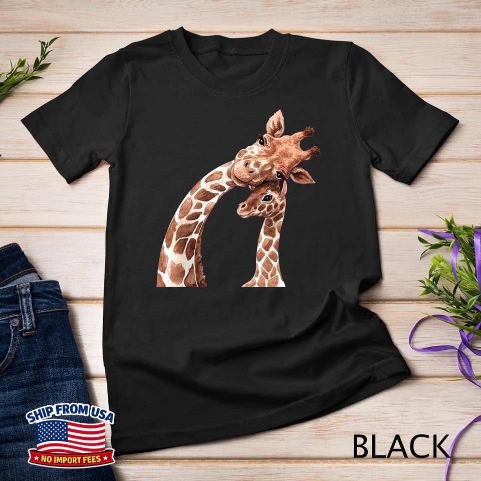 Mama Giraffe Love Protect Giraffe Unisex T-Shirt