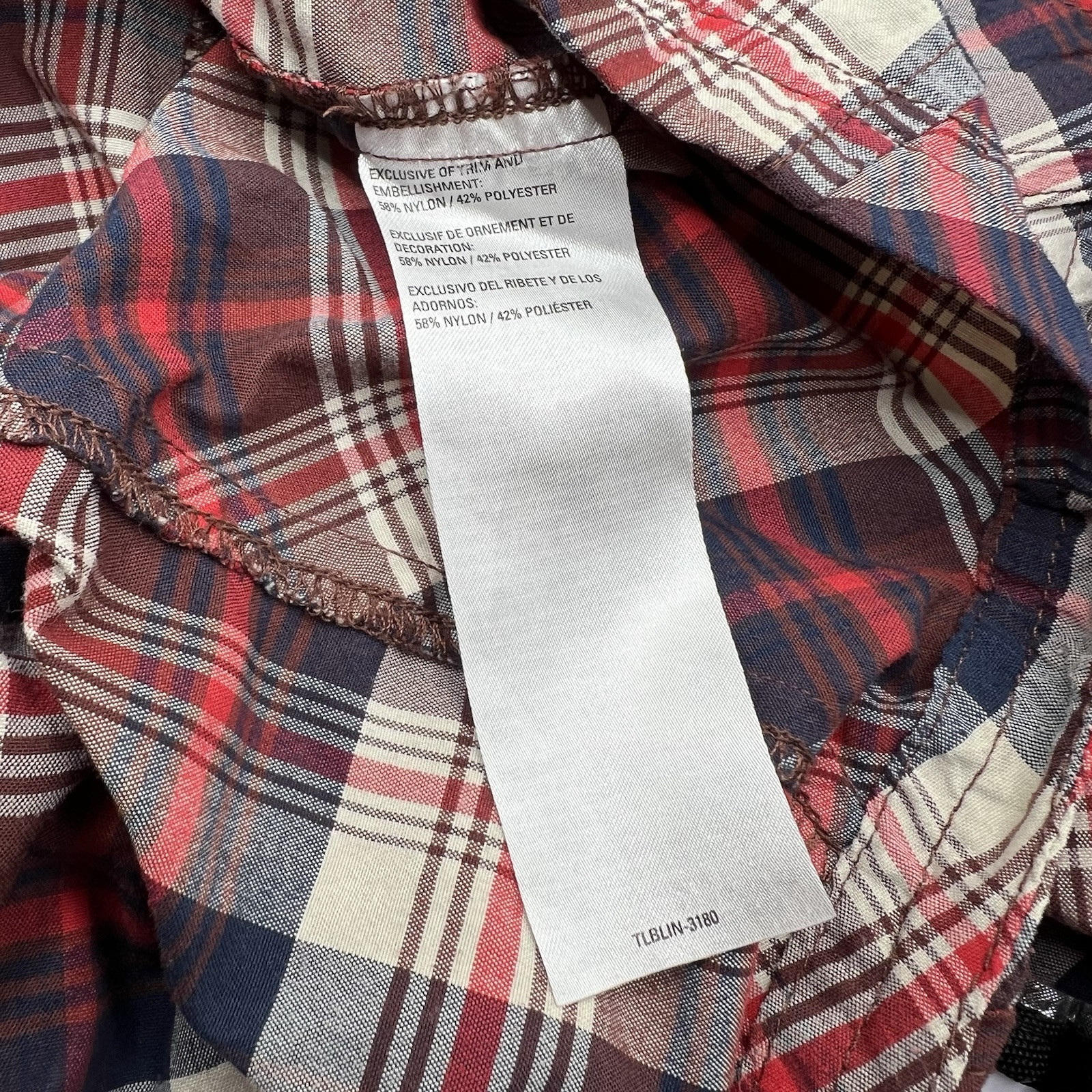 5.11 Tactical Shirt Mens Large Red Plaid Snap Button Up Outdoor Nylon Poly 5 11