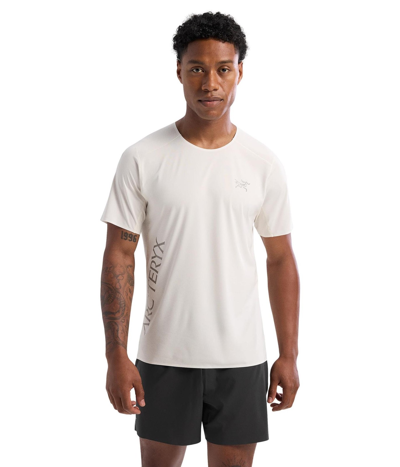Arcteryx Mens Norvan Downword Polyester Short Sleeve Shirt, Arctic Silk
