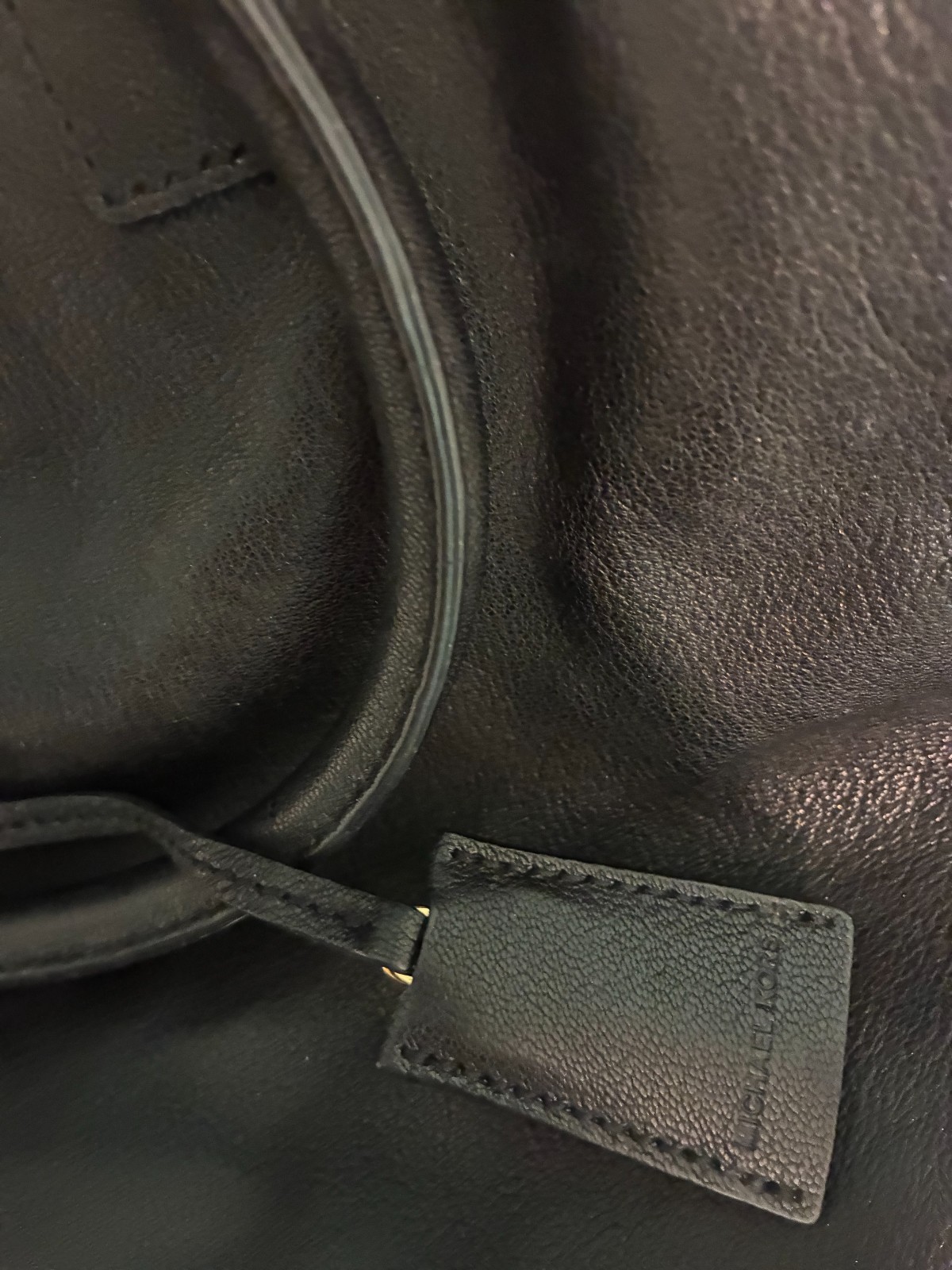 Michael Kors Dark Brown Safiano Leather Hamilton Large Tote Shoulder Bag AP-1306