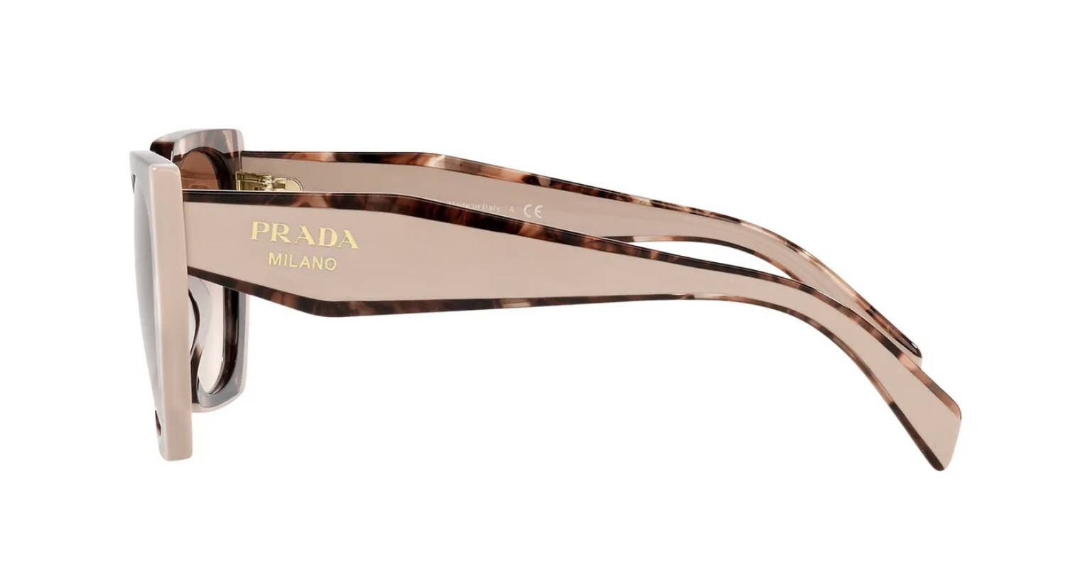 PRADA MONOCHROME PR 15WS Havana Pink/Brown Pink Shaded (01R-0A6) Sunglasses