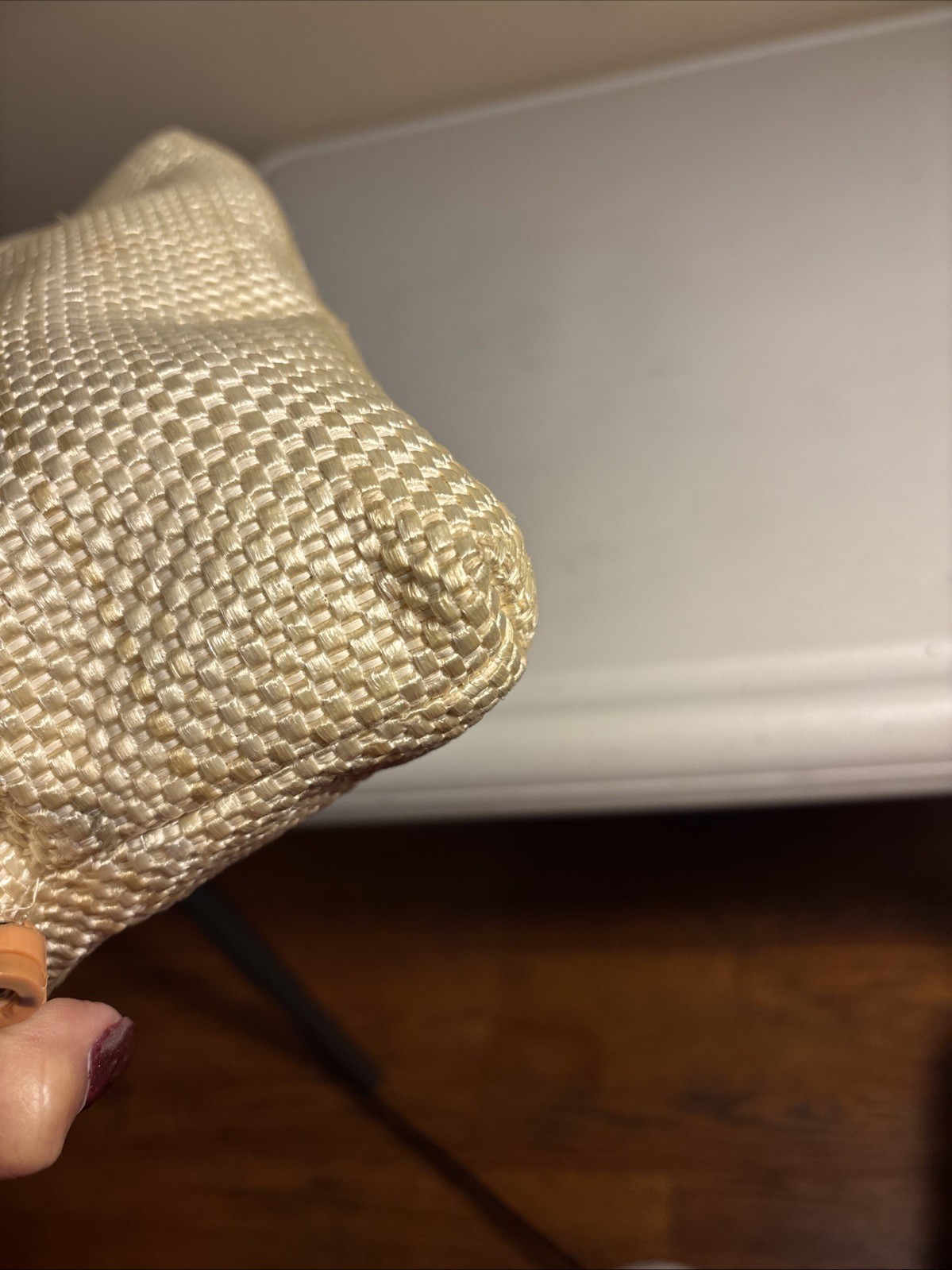 Classy vintage woven clutch 11.4” Made In Hong Kong