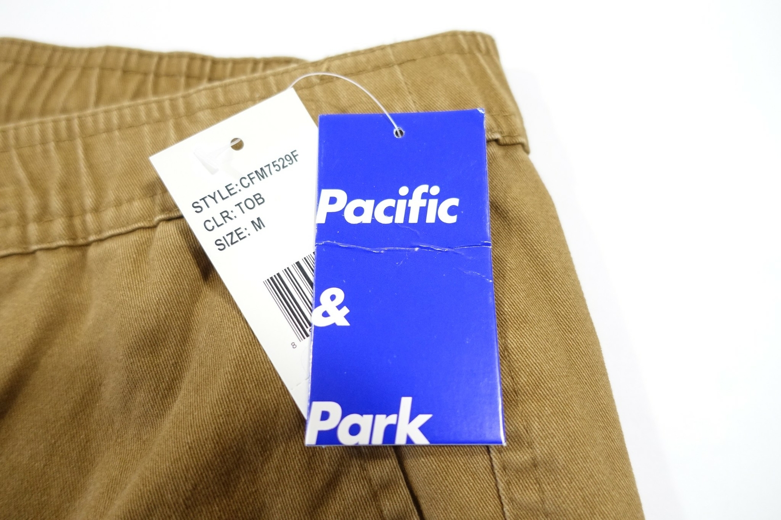 PACIFIC & PARK KHAKI BROWN MEDIUM 32 34 STRETCH TWILL CHINO PANTS MENS NWT NEW
