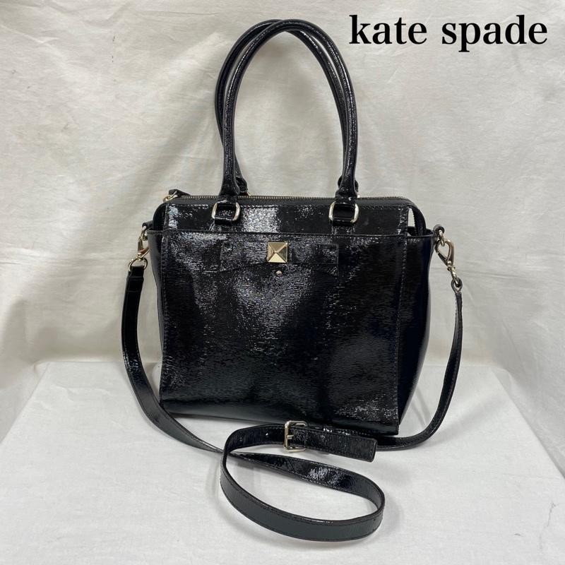 Kate Spade 2way Hand Shoulder Bag Enamel Patent Studs Ladies ISItems USED Second