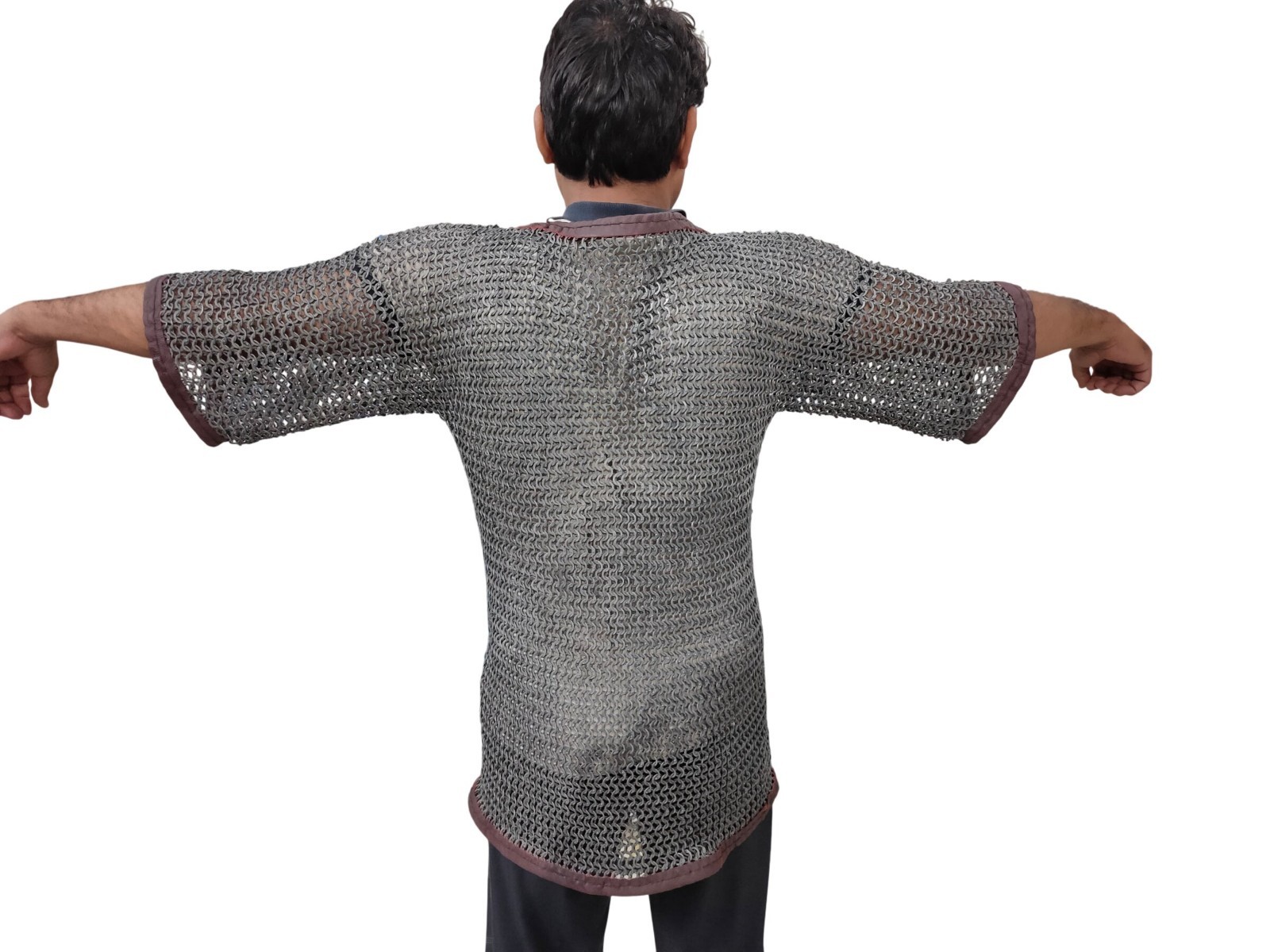 Medieval Mild Steel Butted Chainmail Shirt