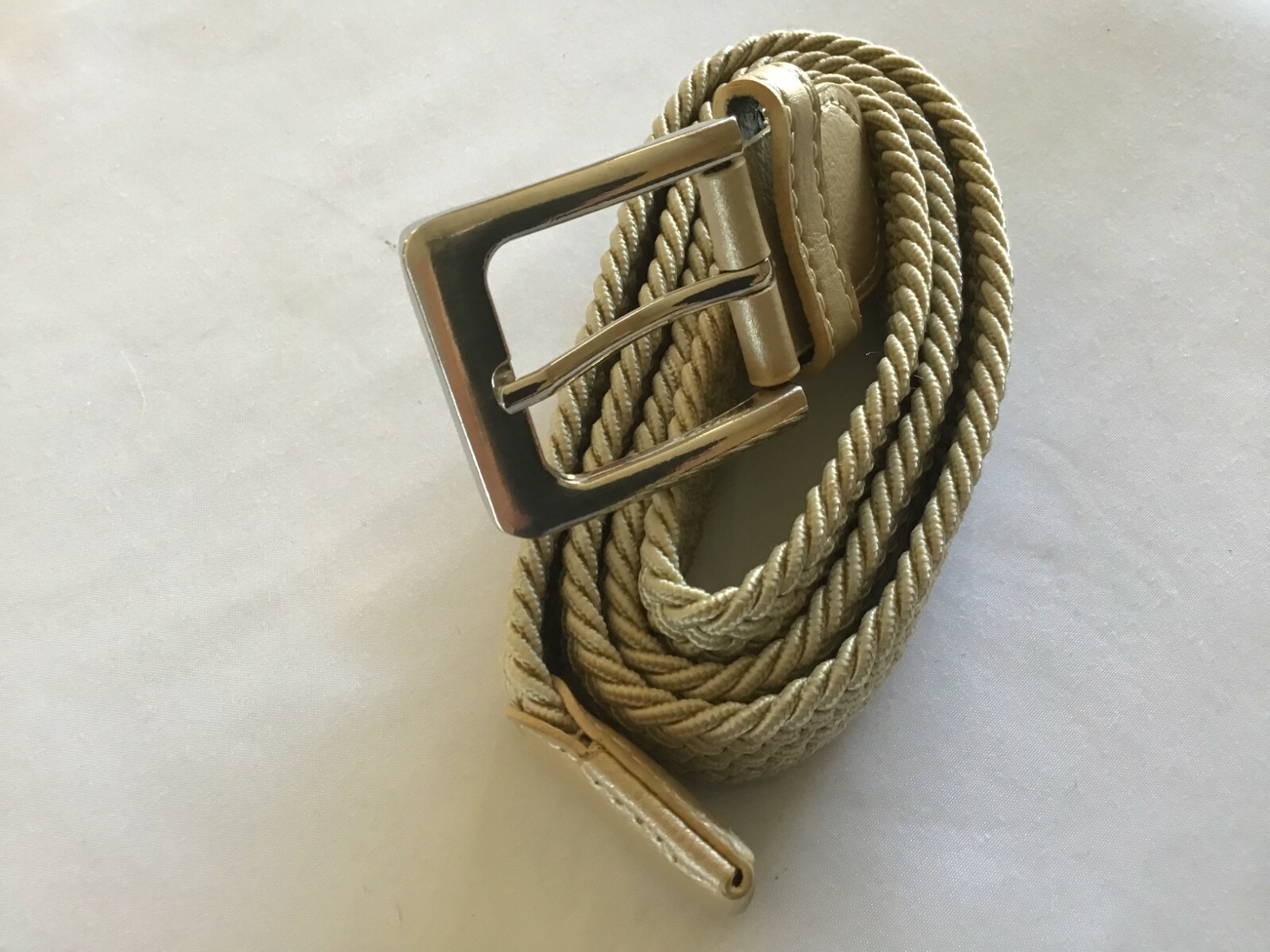 Gelante Canvas Elastic Fabric Woven Stretch Braided Belt Medium