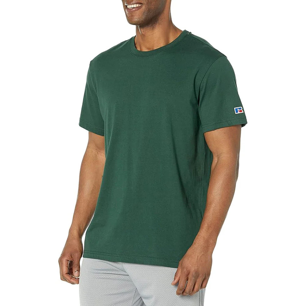 Russell Athletic Men’s Basic Solid Short Sleeve T-Shirt, Lake Forest Green