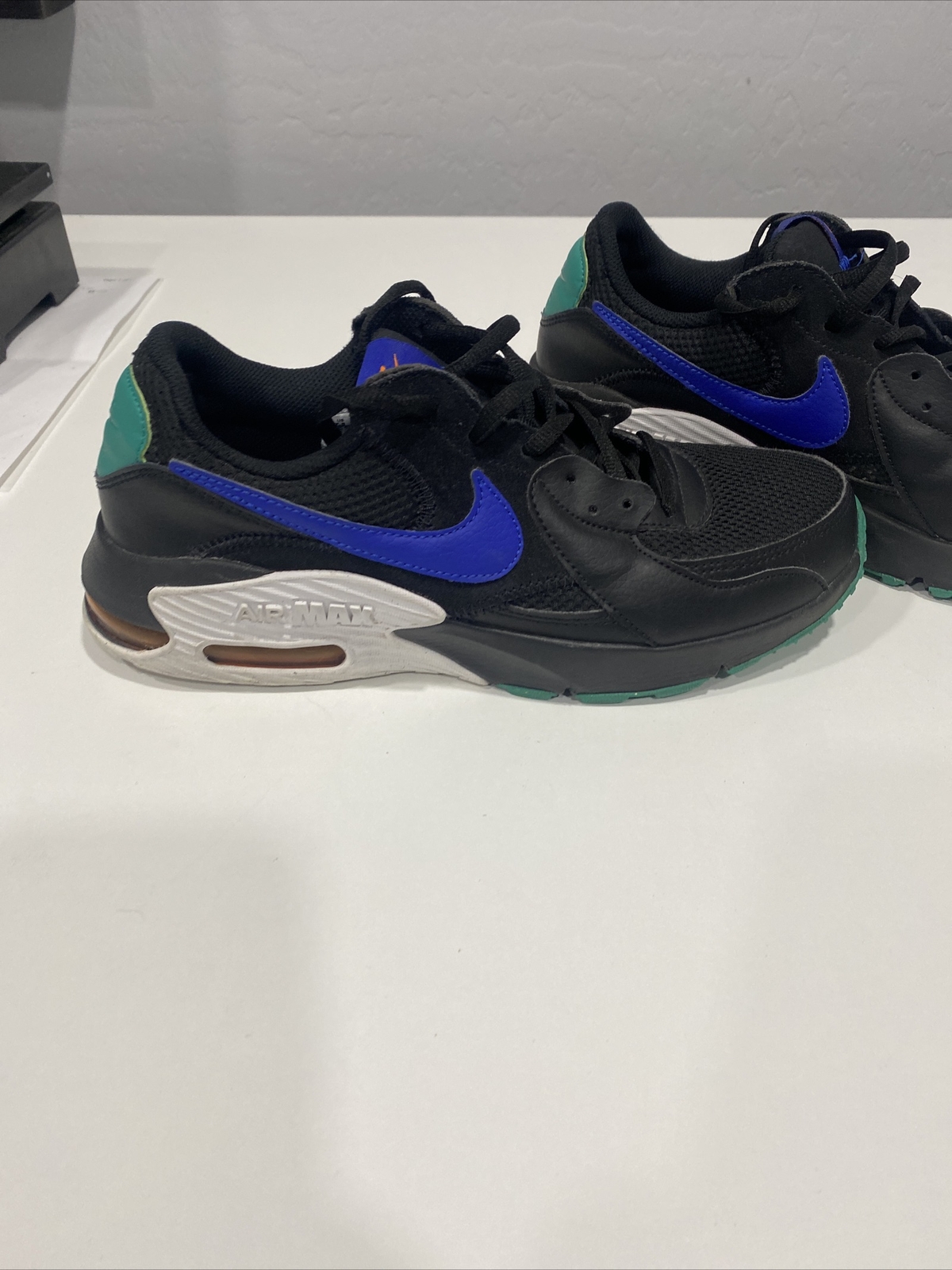 2019 Men’s Size 7.5 US Nike Air Max Excee Black/Hyper Blue-Green-CD4165-002