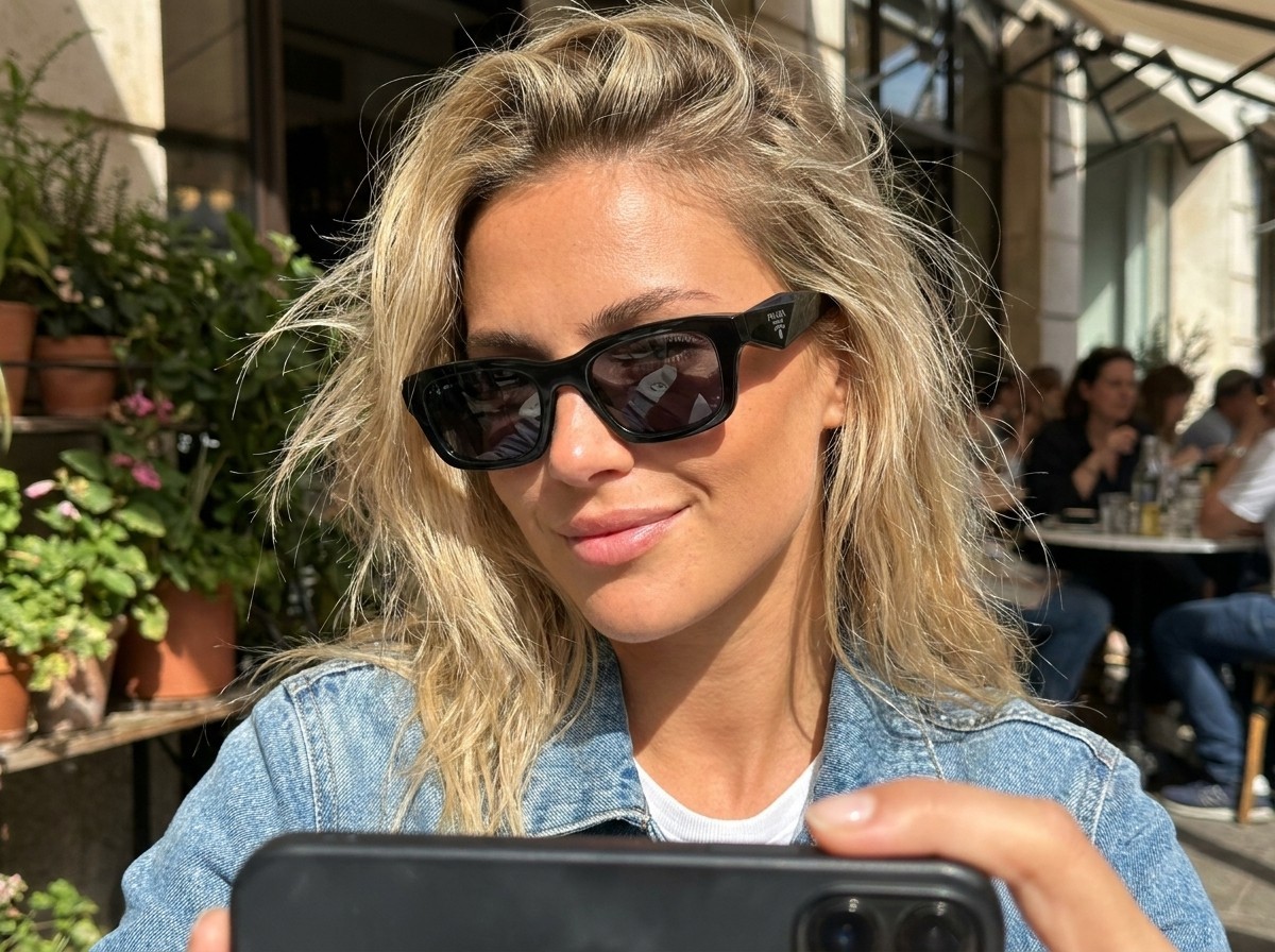 PRADA PR C06S 16K70B Black Dark Grey Women’s 50 mm Sunglasses – Ships Now