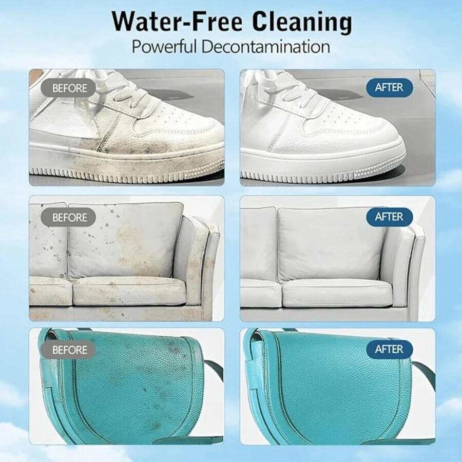 Shoe Cleaning Cream Multi-Functional Cleaning & Stain Removal Cream with Sponge