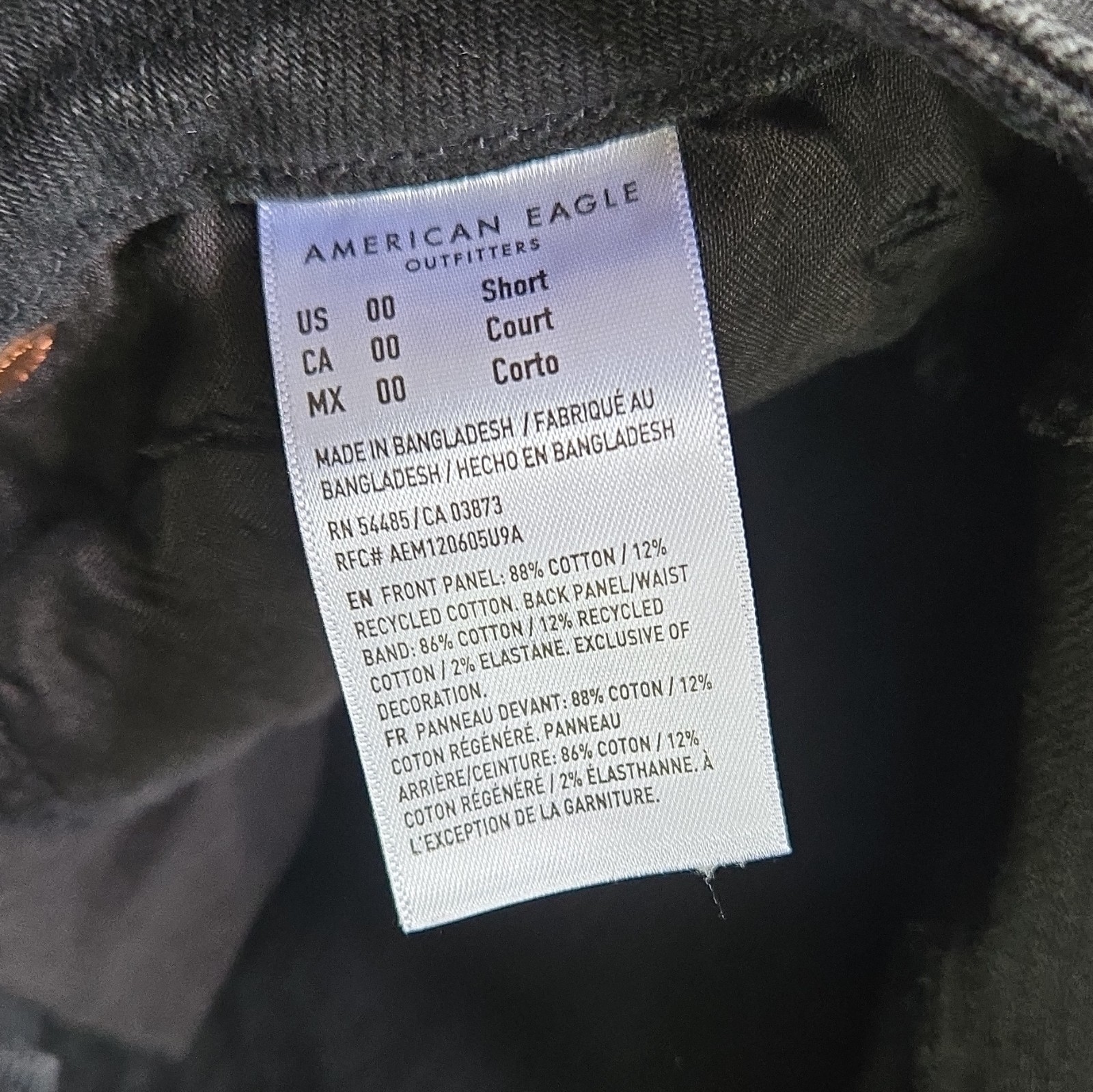 American Eagle Outfitters Strigid Black Skinny Jeans 00 High Rise Stretch
