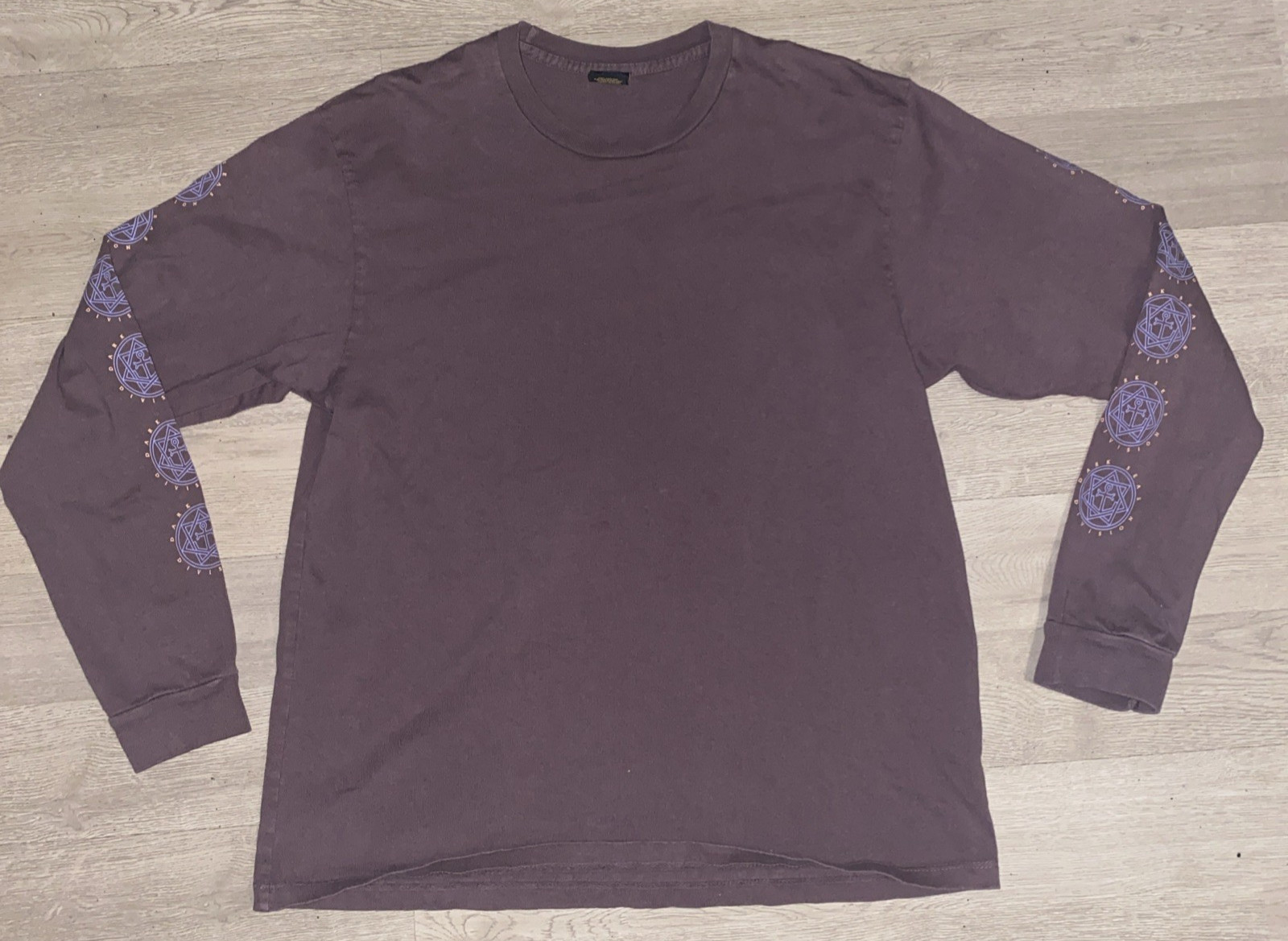 Dark Seas Division Long Sleeve T-Shirt Large Plumb Rose Anchor