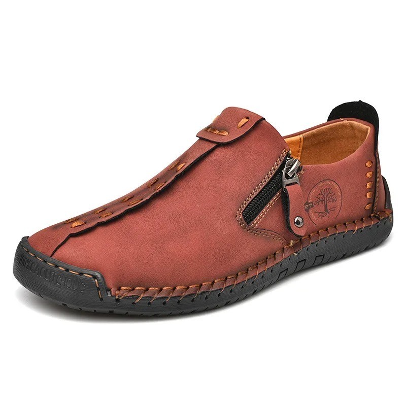 Men’s Handmade Leather Loafers Slip On Moccasins Soft Sole Casual Walking Shoes