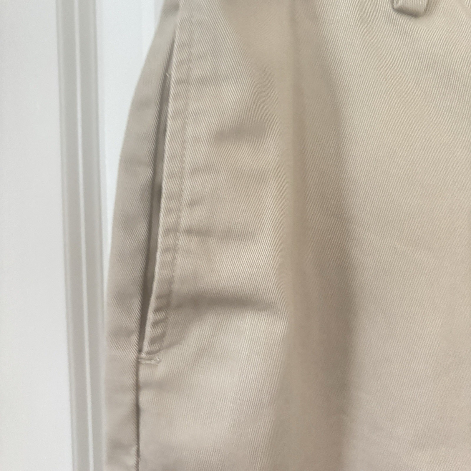Lands End OEKO Tex Khaki Chino Men’s Shorts Sz 18H Golf Preppy Big& Tall Wst 34*