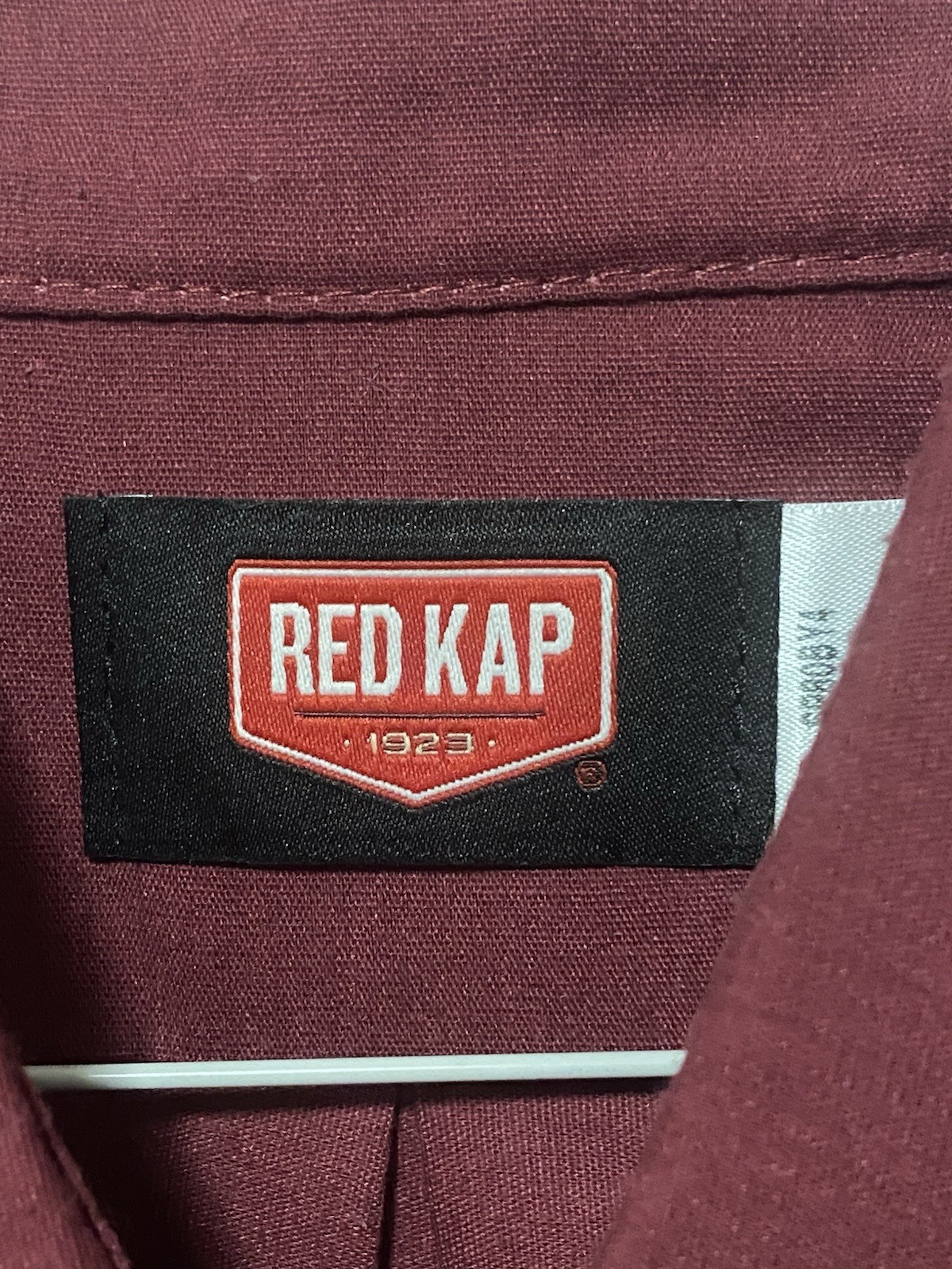 Red Kap SP80 Mens XL Maroon Work Shirt Short Sleeve Industrial Pocket