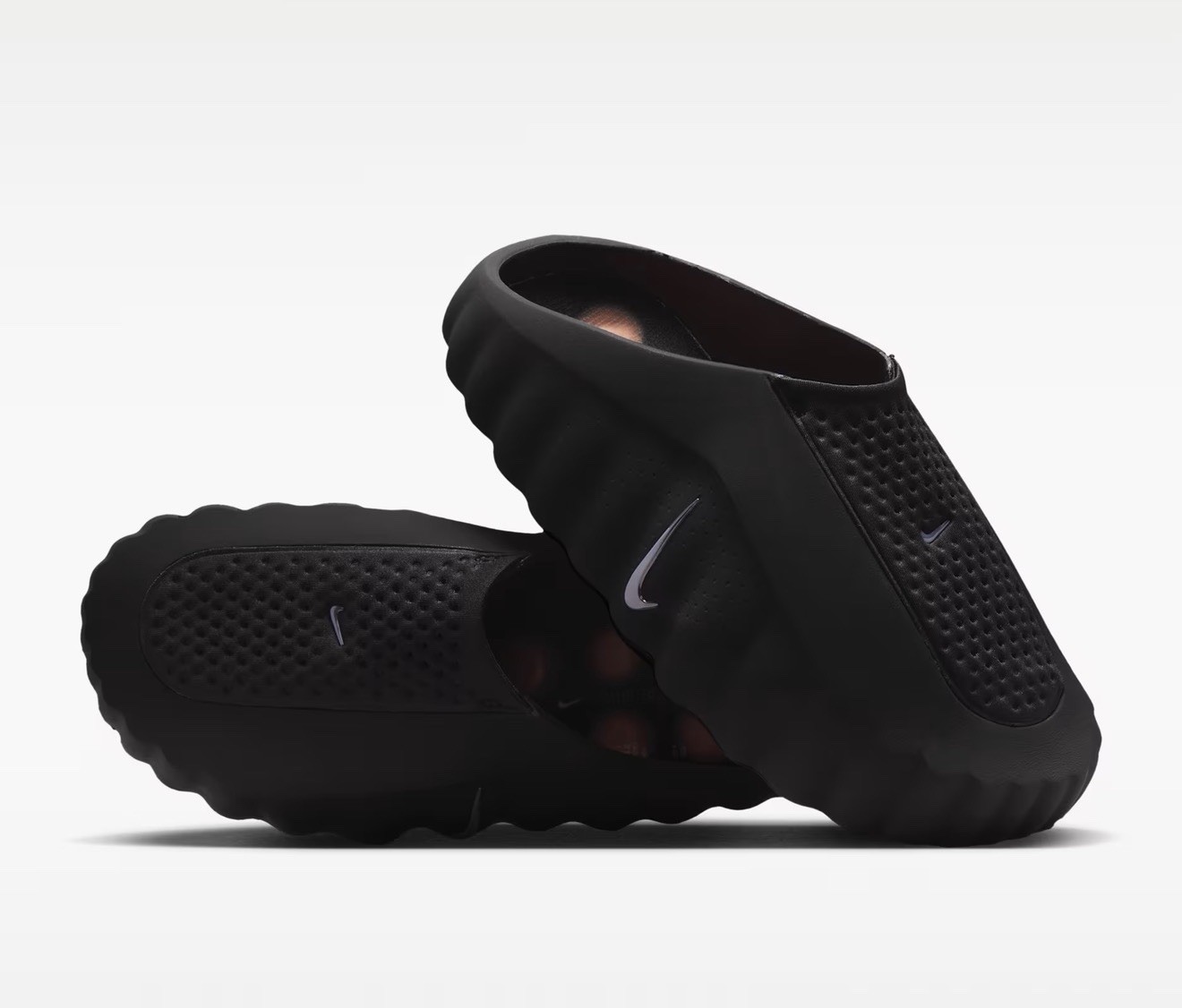 Nike Mind 001 black chrome slides