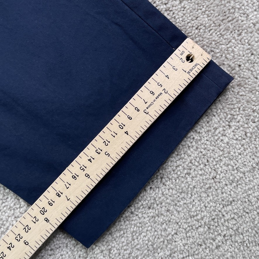 J Crew Bowery Pants Mens 38×32 Navy Blue Chino Slim Fit Business Trousers