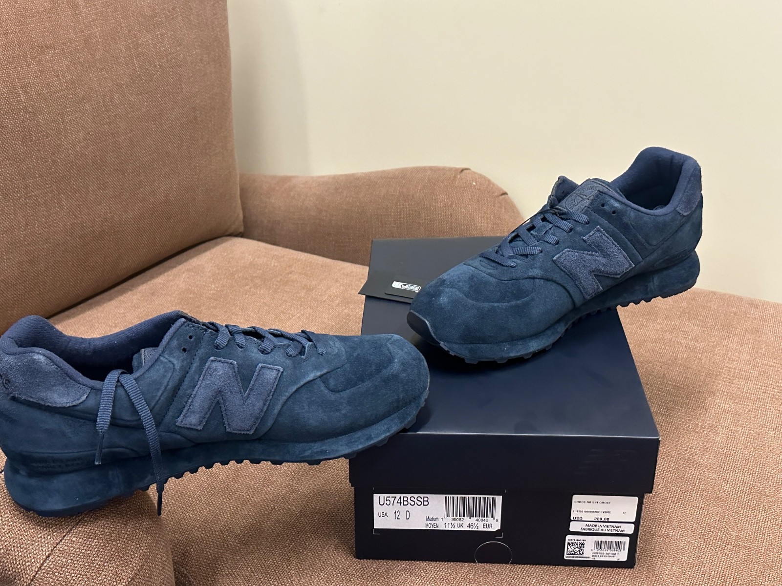 Stone Island x New Balance 574 Ghost ‘Slate Blue’ Men U574BSSB New Size