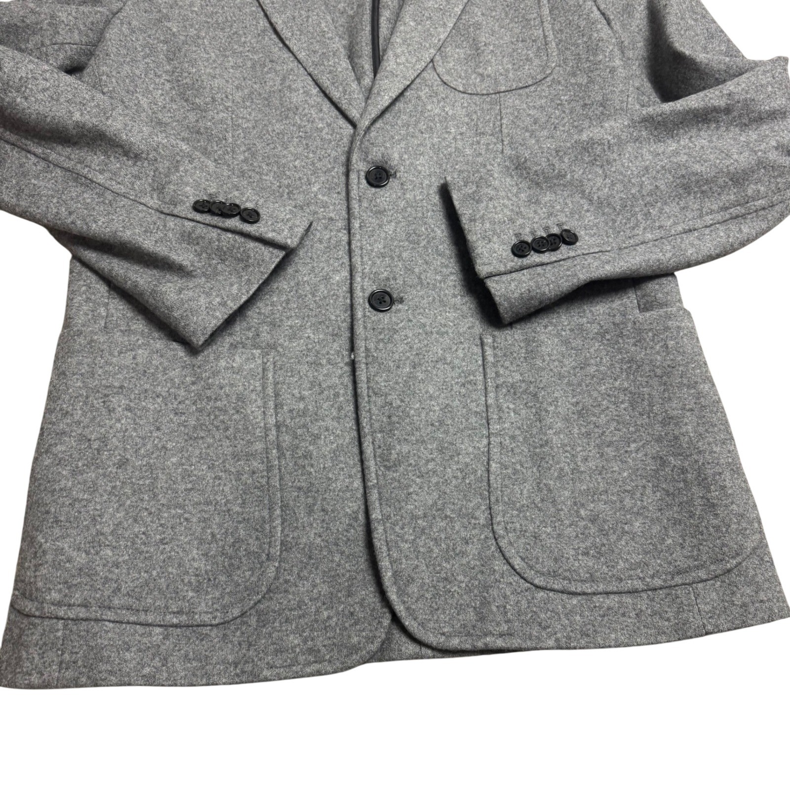 Banana Republic Mario Bellucci Wool Gray Blazer Jacket Mens 40L Long NEW