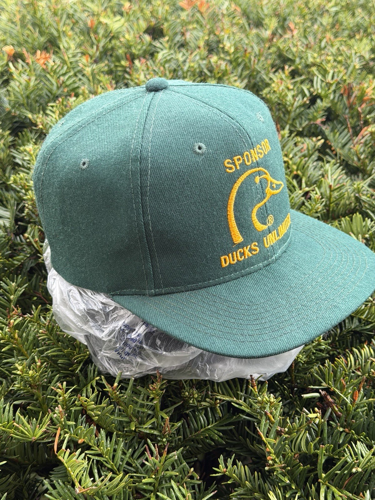 Vintage Ducks Unlimited Youngan Sri Lanka WOOL SnapBack Hat Cap Nature 90s NWOT