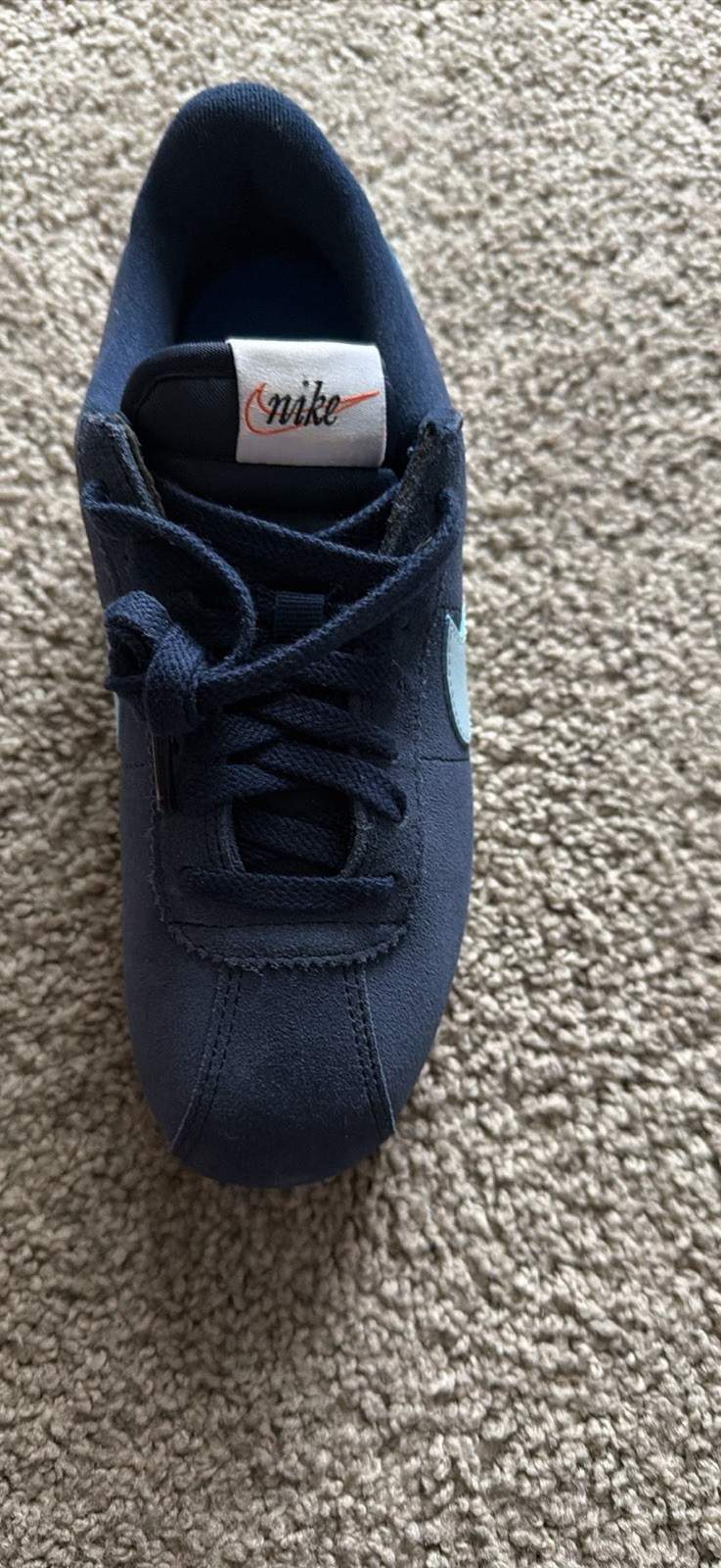 Nike Cortez Suede Low Top Sneakers Blue/Light Blue Lace-Up CI1815-400 NWD