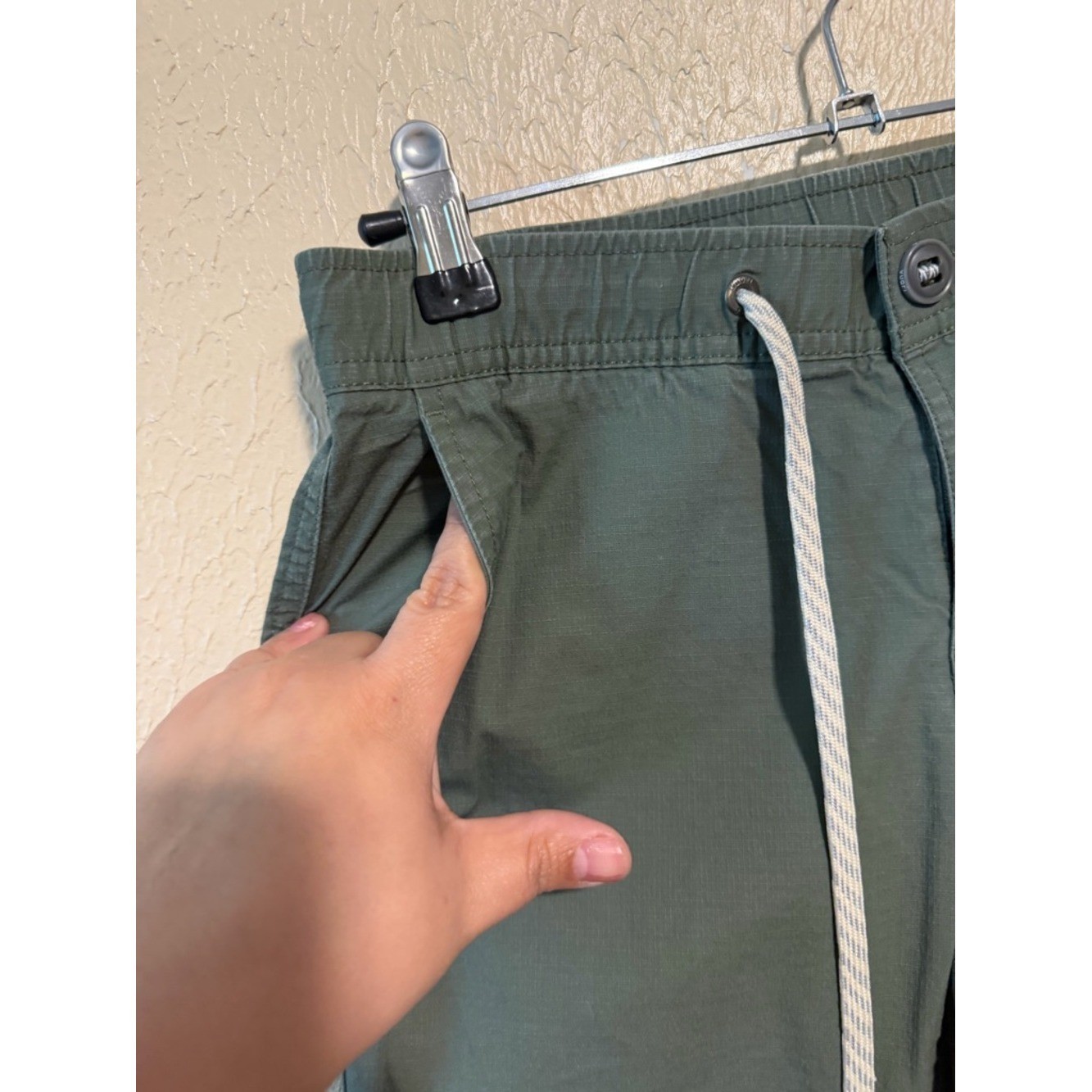 Vuori Ripstop Pants Size XS Drawstring Zipper Pocket