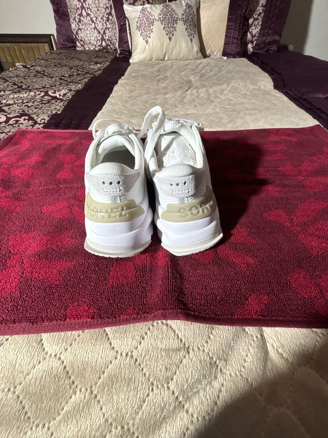 Sorel Kinetic RNEGD Lace Sneakers in White Dove