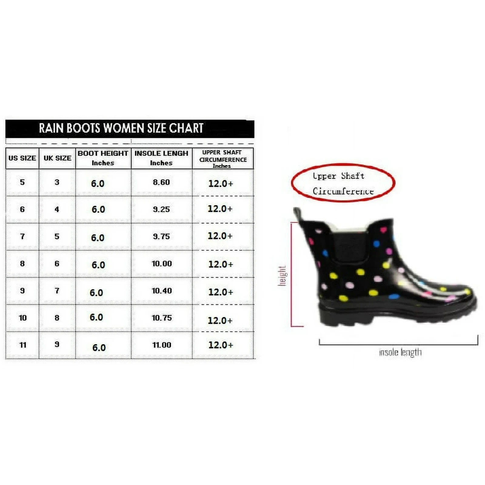StarBay Women’s Ankle High Rain Boots – Yellow