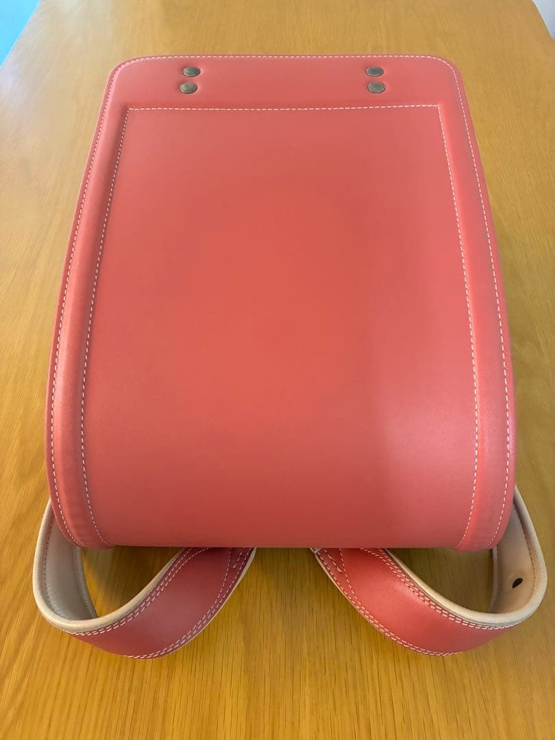 Tsuchiya Kaban Randoseru Raspberry Pink Cow Leather School Bag Authentic