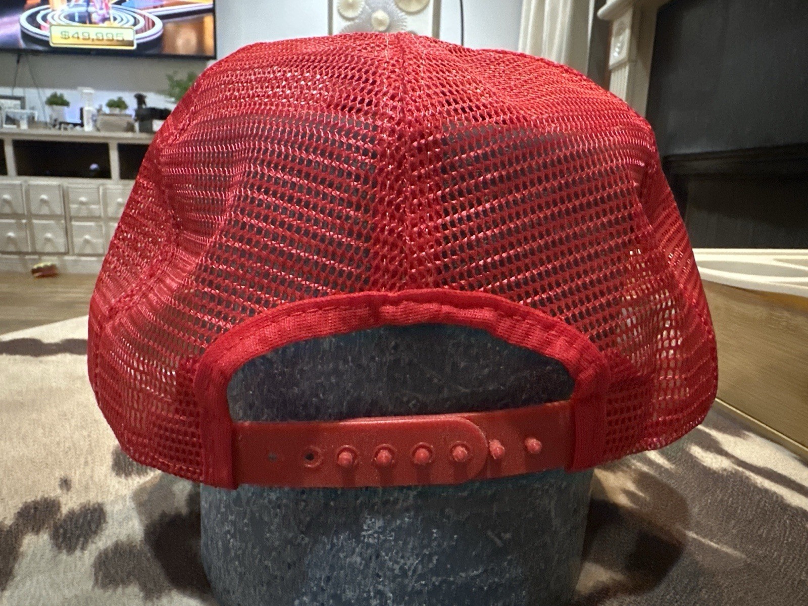 Vintage Daylight Donuts Trucker Hat Don’s Sales USA Made Red Snapback