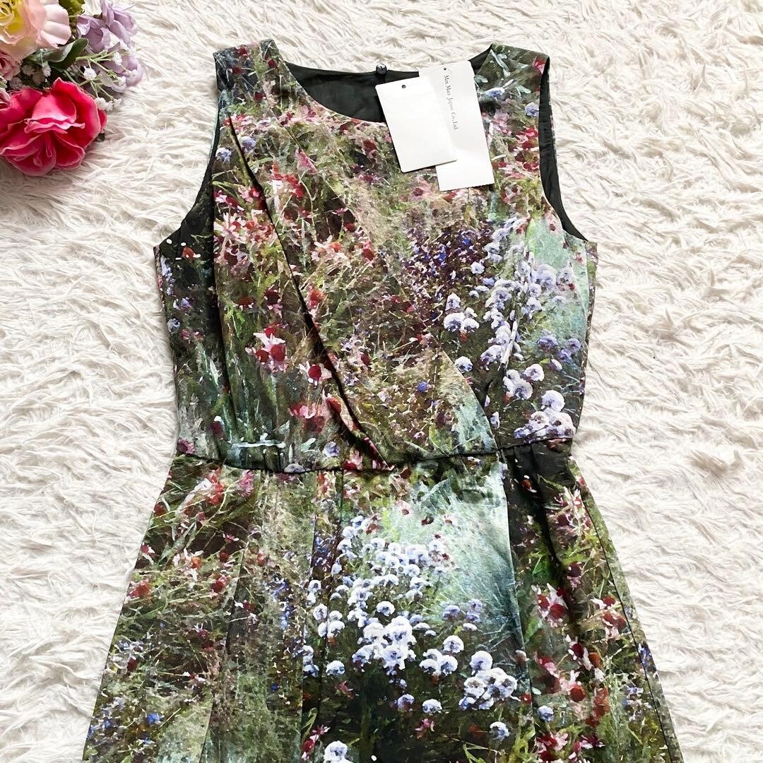 MaxMara Floral Print Silk Formal Dress Sleeveless Party Gown Auth