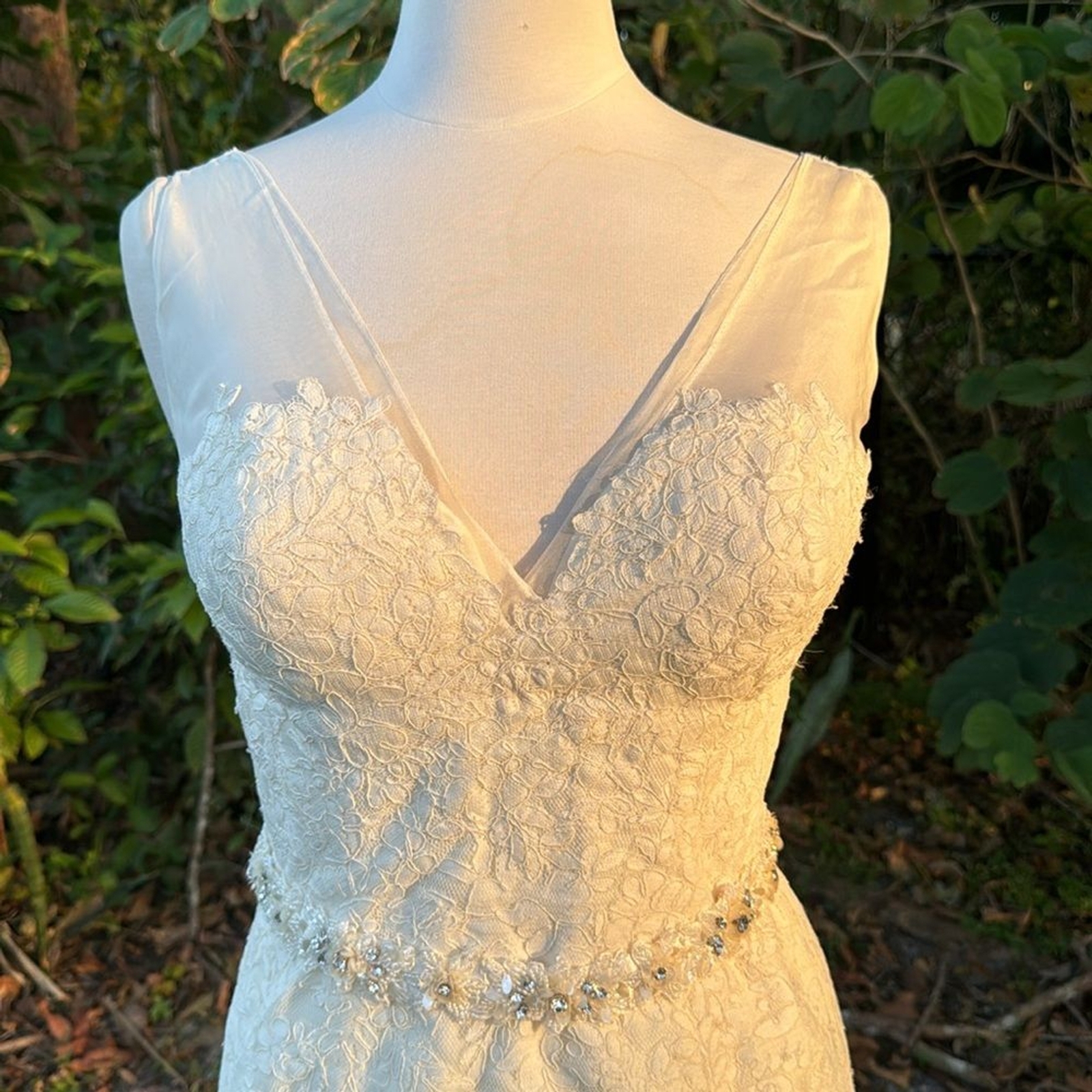 Watters Bridal Gown, style 9077B, drop waist, full skirt, size 10