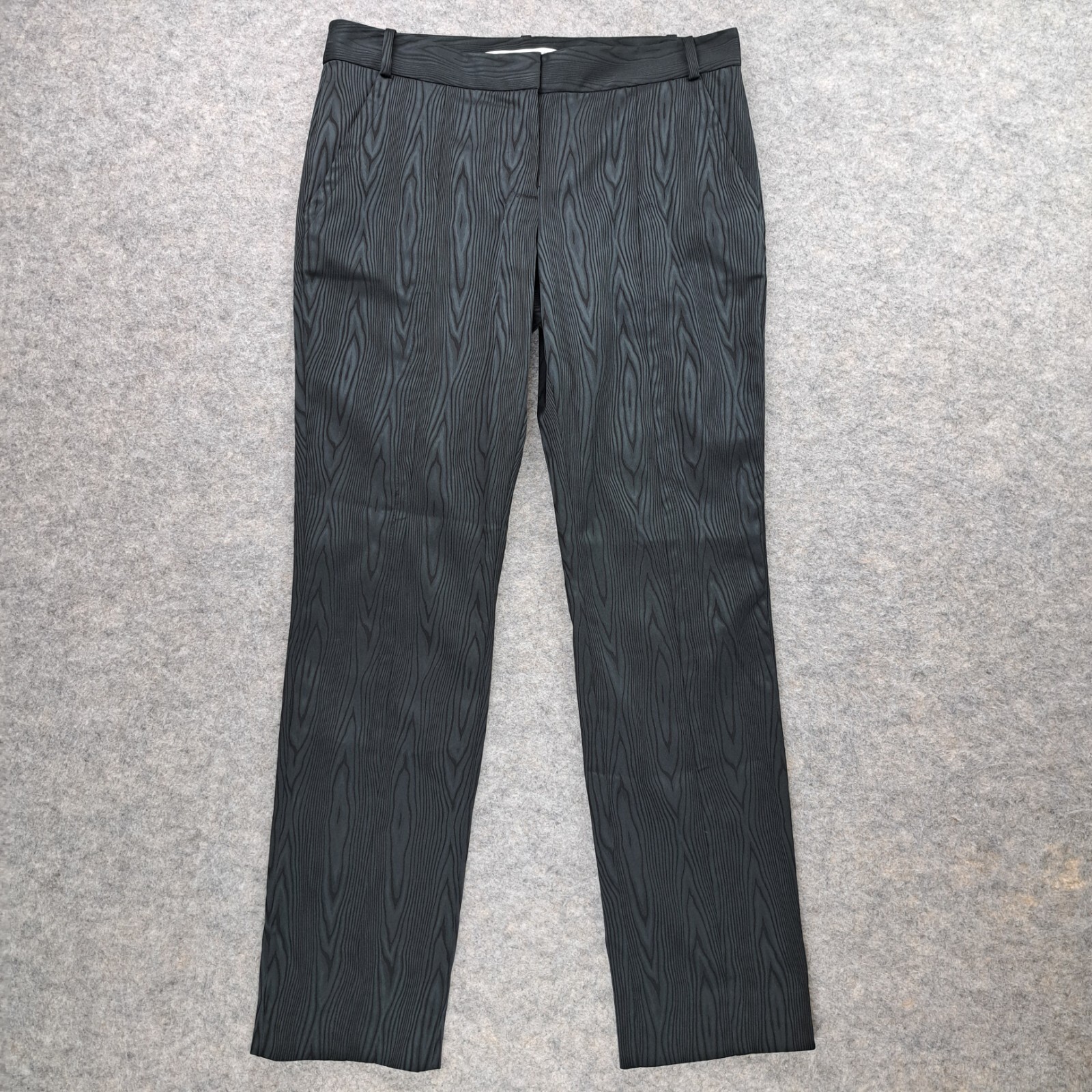 Diane Von Furstenburg Pants Womens Size 8 Black Skinny Ankle Trouser Career