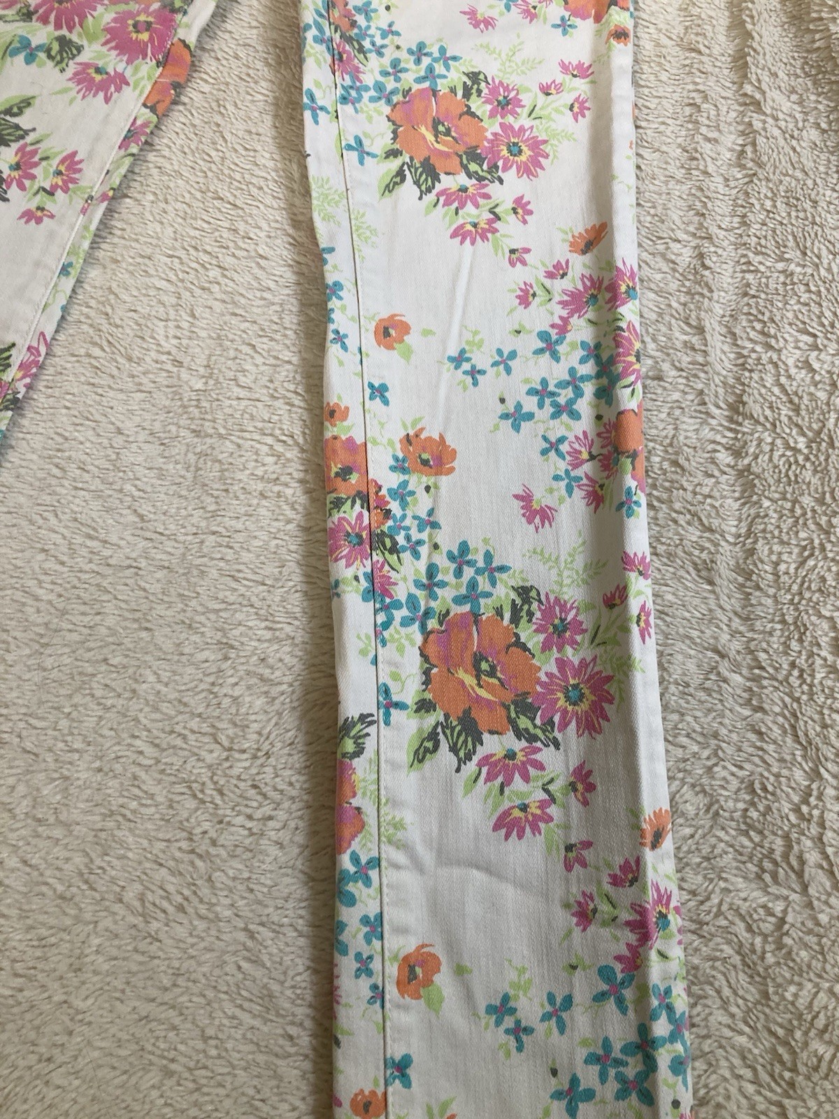 Aéropostale Y2K Floral Skinny Denim Ashley Jeans White Women’s 5-Pocket Reg