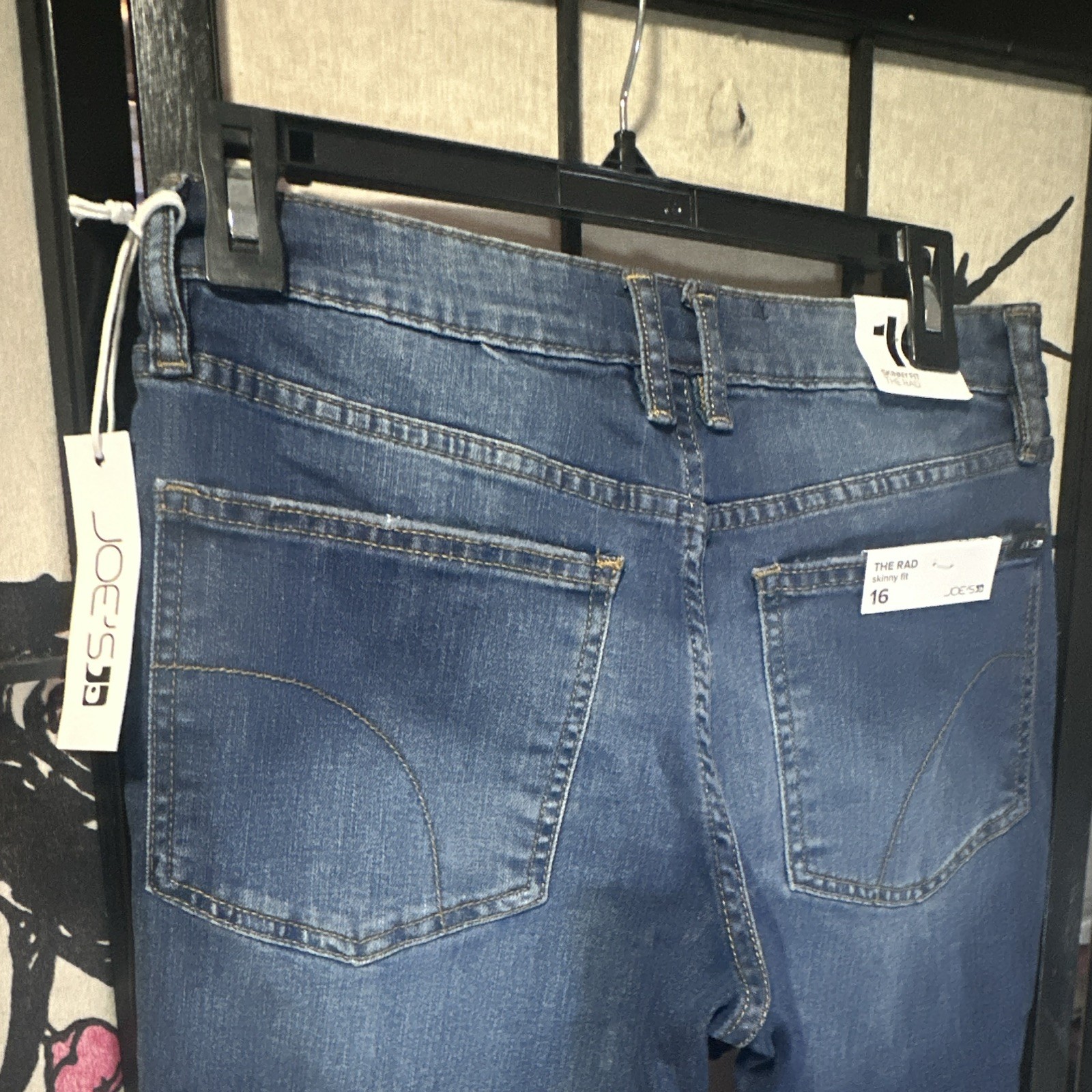 Joe’s Jeans Women’s Skinny Medium Wash Blue Denim Button Zip 5-Pocket