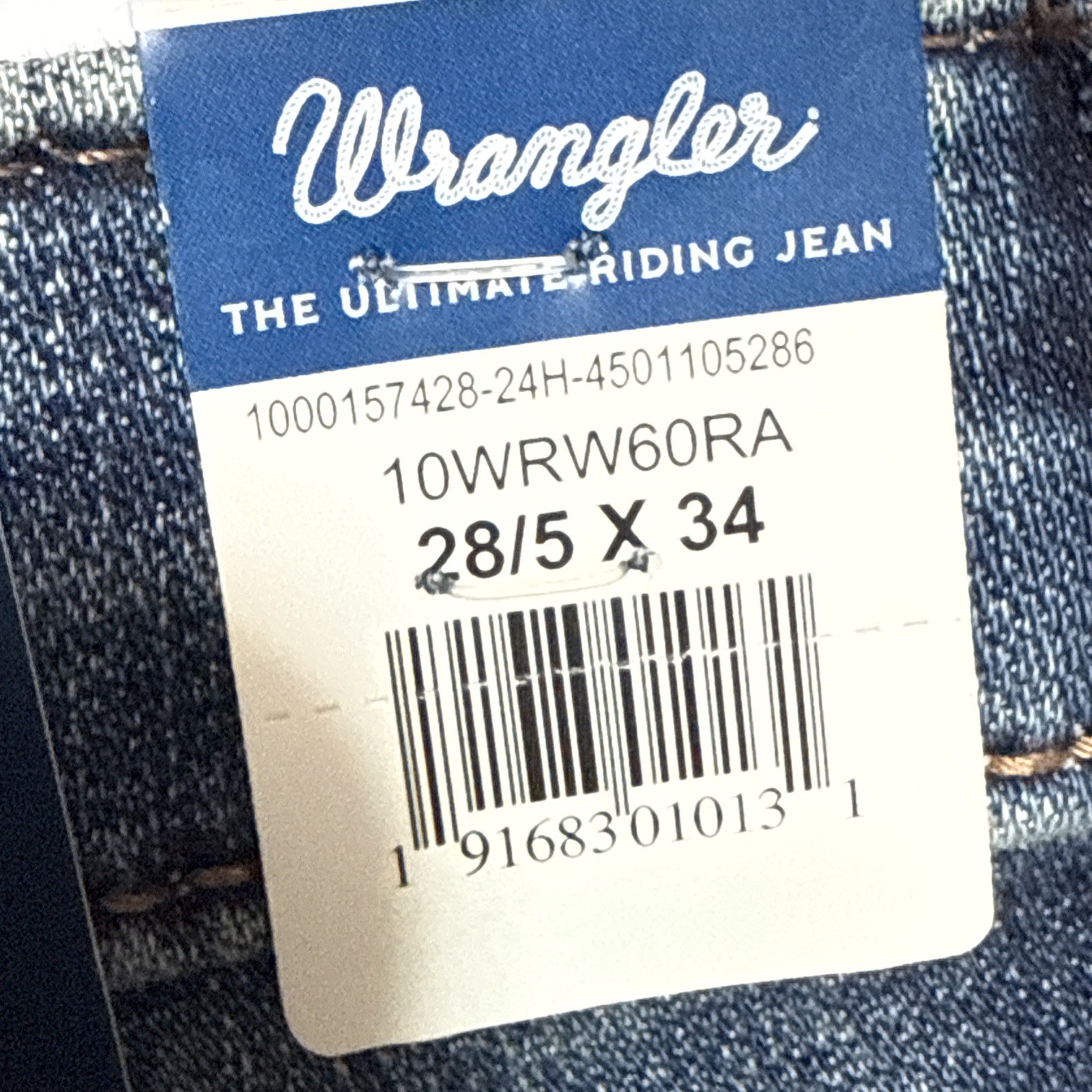 Wrangler Willow Ultimate Riding Jeans Women 28/5×34 Blue Denim Stretch Bootcut