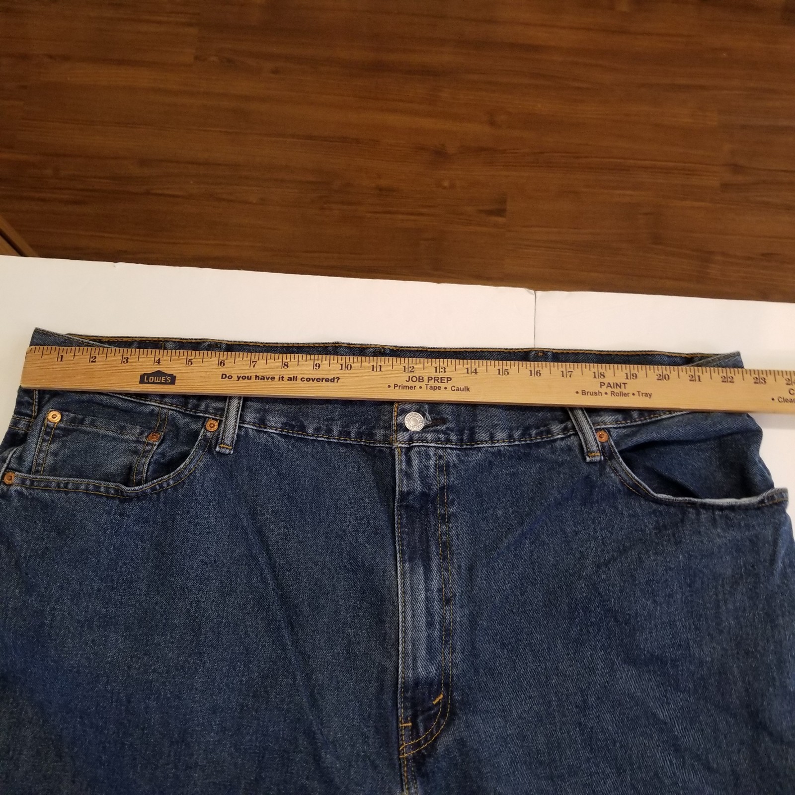 Levi’s 560 Jeans Men’s 46×34 Actual 45×33 Blue Denim 100% Cotton Straight Leg