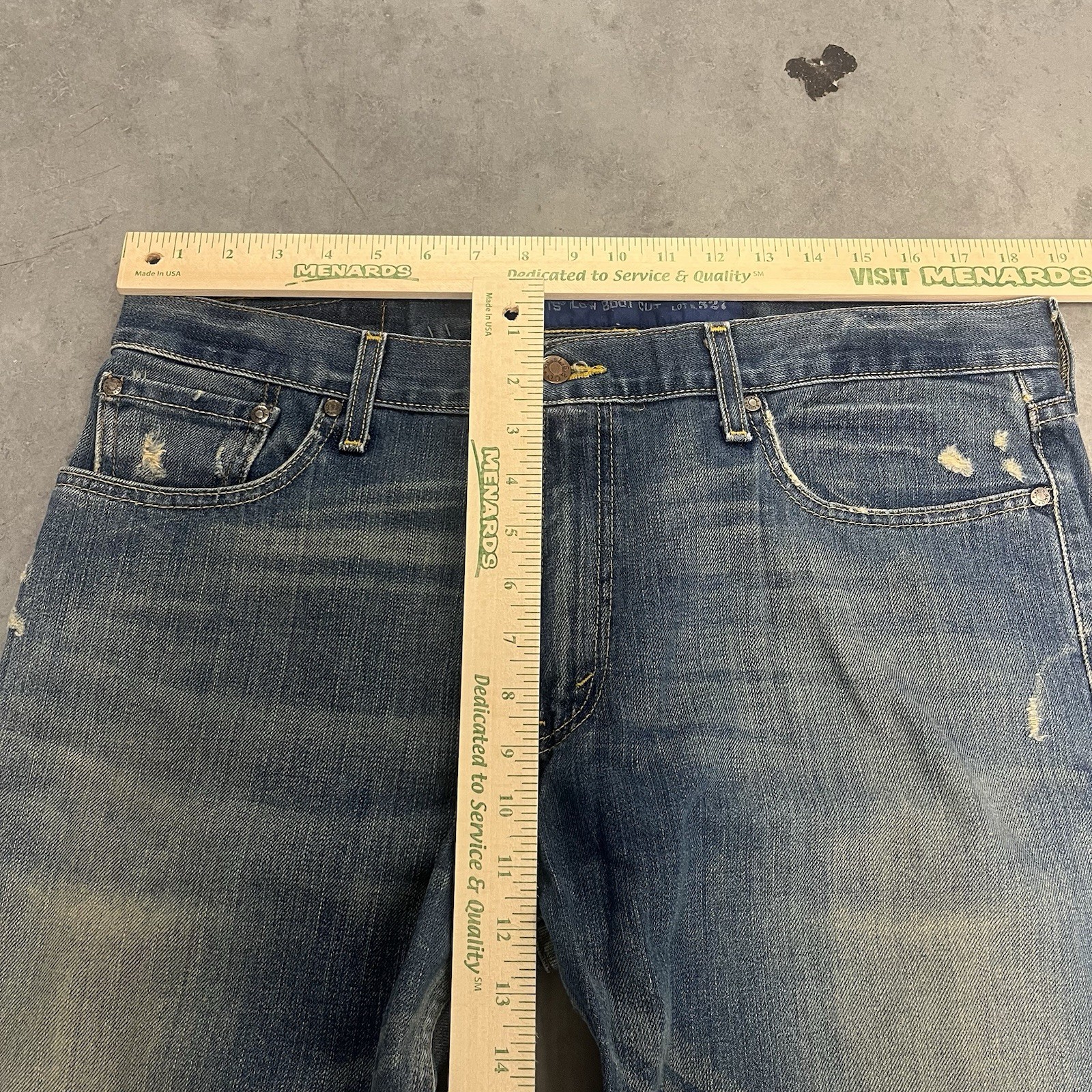 Vintage Y2K 2006 Levi’s 527 Men’s Flared Distressed Bootcut Jeans Size 36×30
