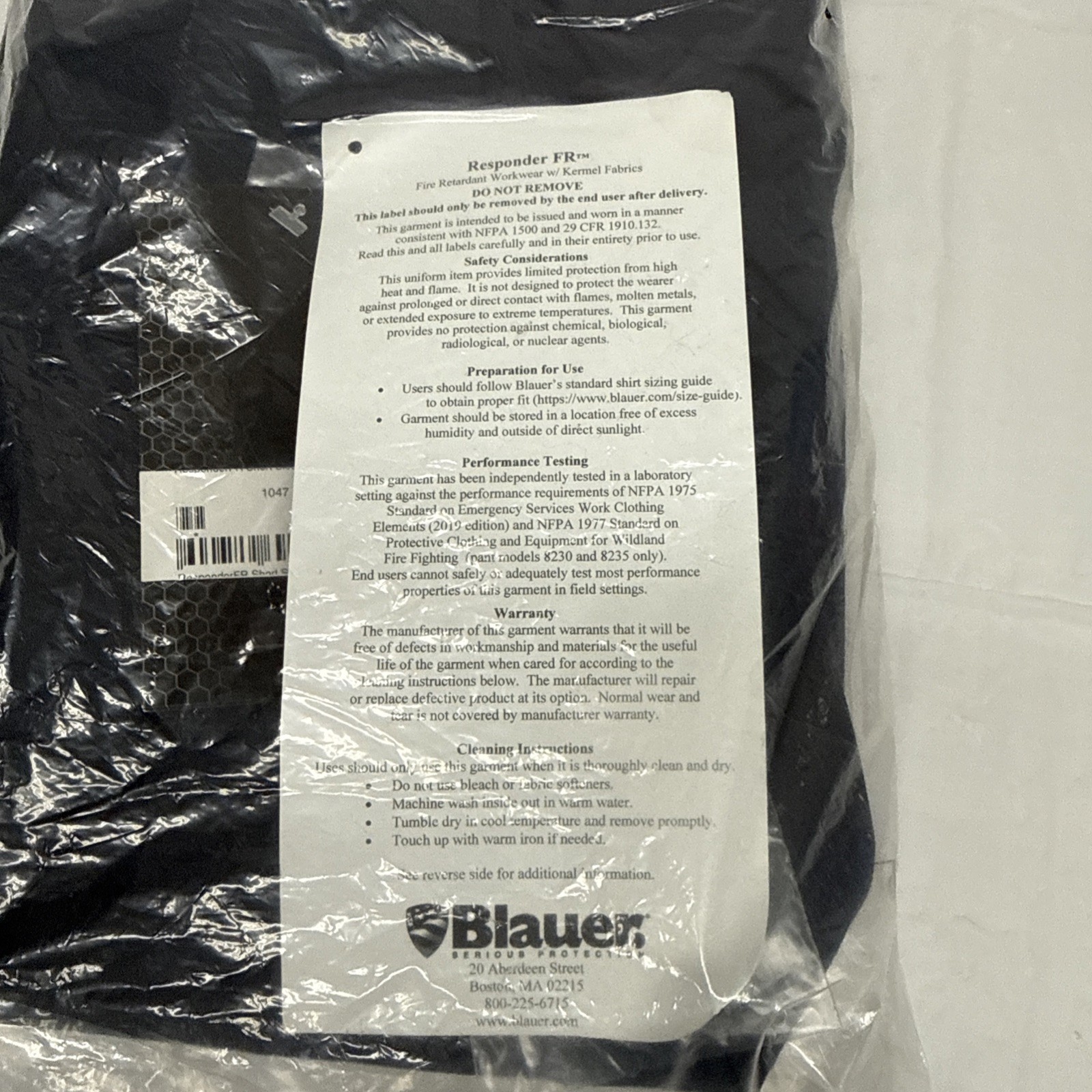 Brand New Blauer XL Regular Short Sleeve shirt 8213 Navy ResponderFR